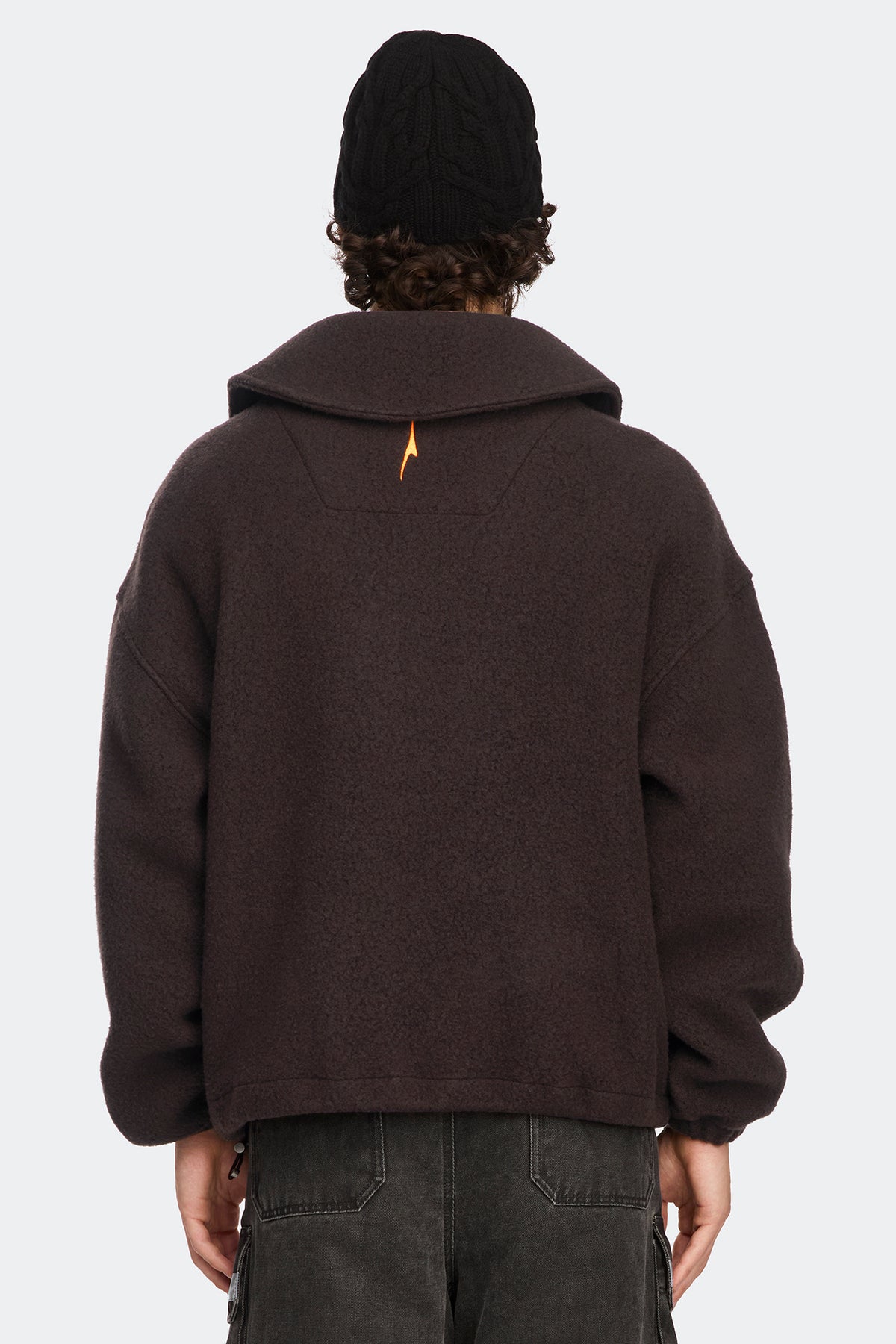 Lunaris Half Zip Fleece - Dark Soil 9716 - on_back_02