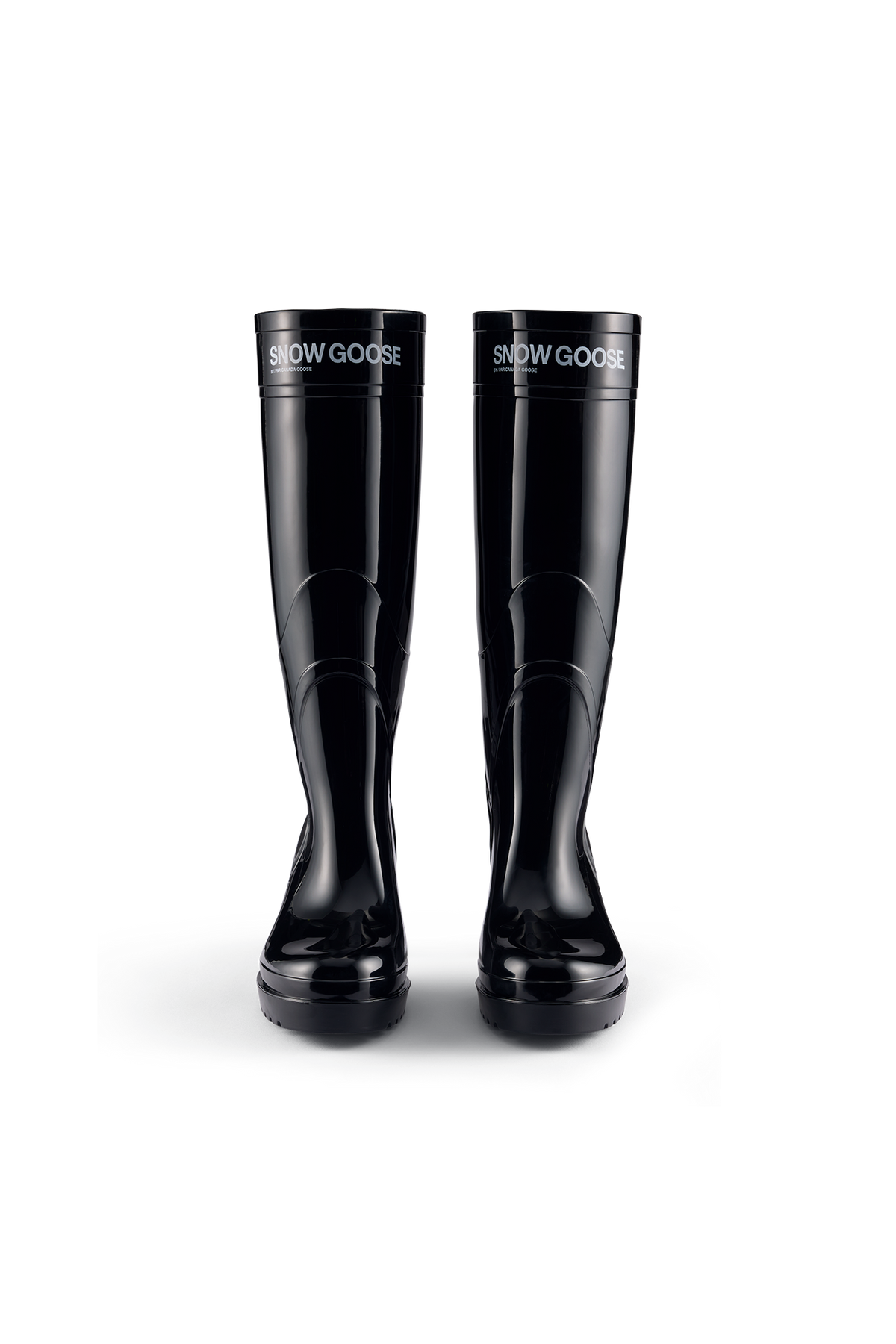 Heeled Rubber Boot - Black 9061 - off_front_01