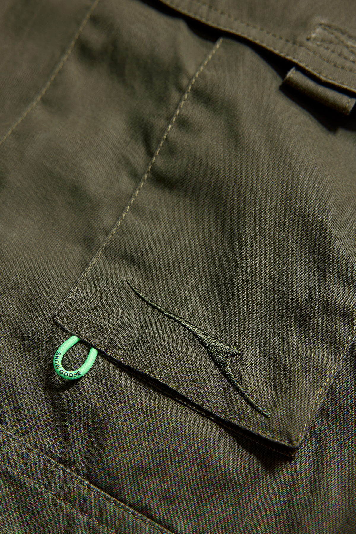 Henrie Shirt Jacket - Olive Stone 2635 - off_detail_01