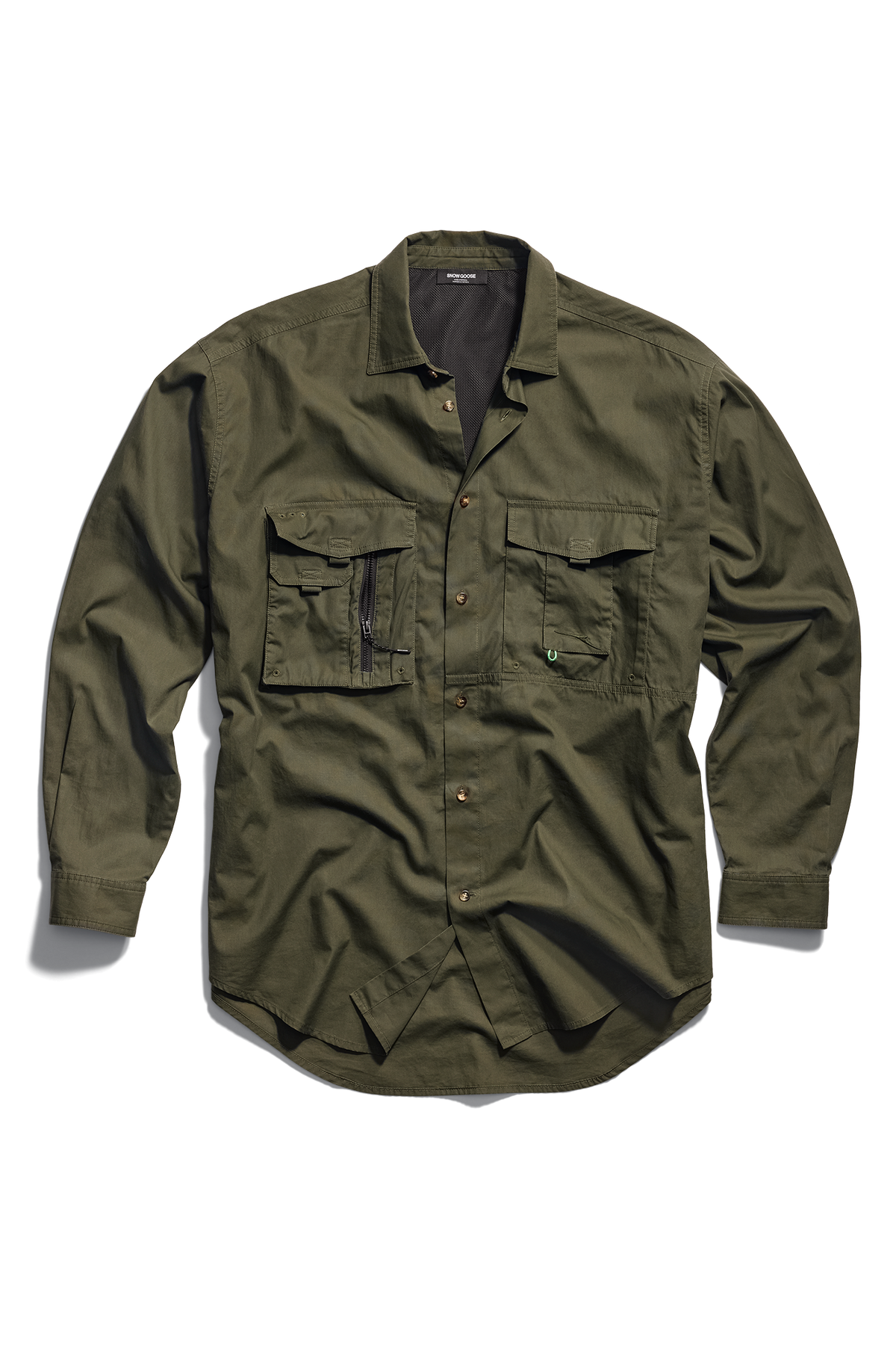 Henrie Shirt Jacket - Olive Stone 2635 - off_flat_lay_01