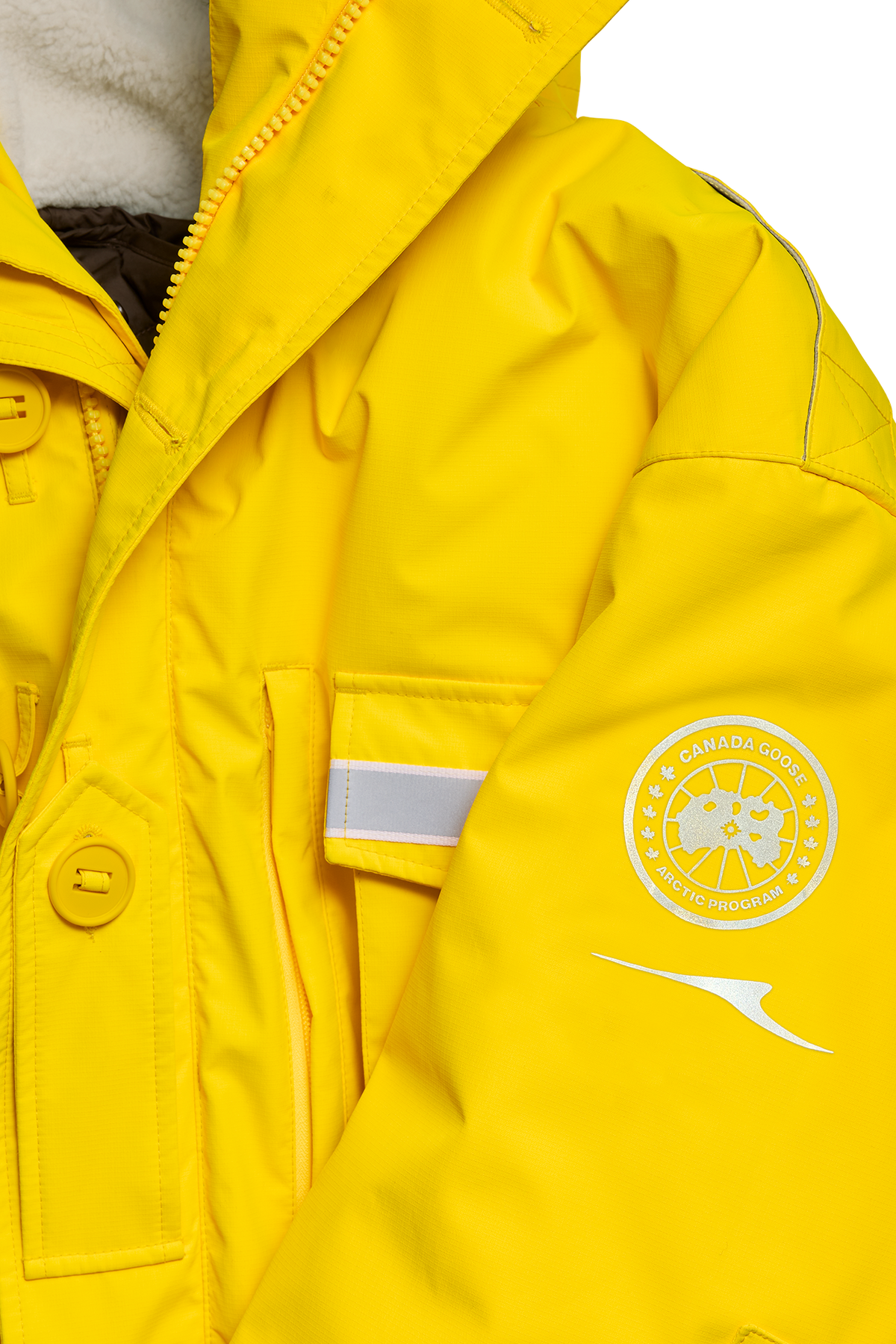Ferron Faux Fur Parka - Goldenrod 9721 - off_detail_01