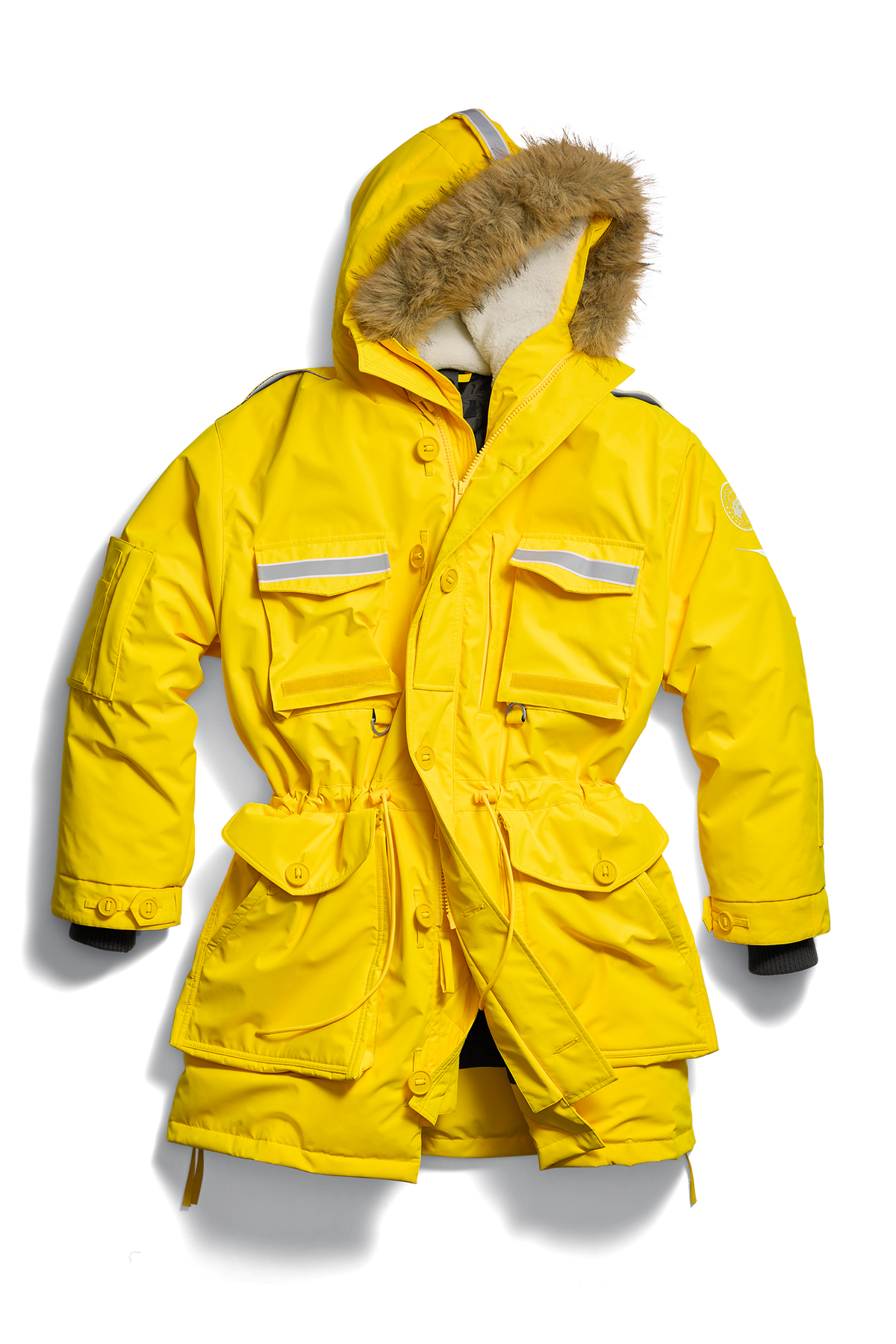 Ferron Faux Fur Parka - Goldenrod 9721 - off_flat_lay_01
