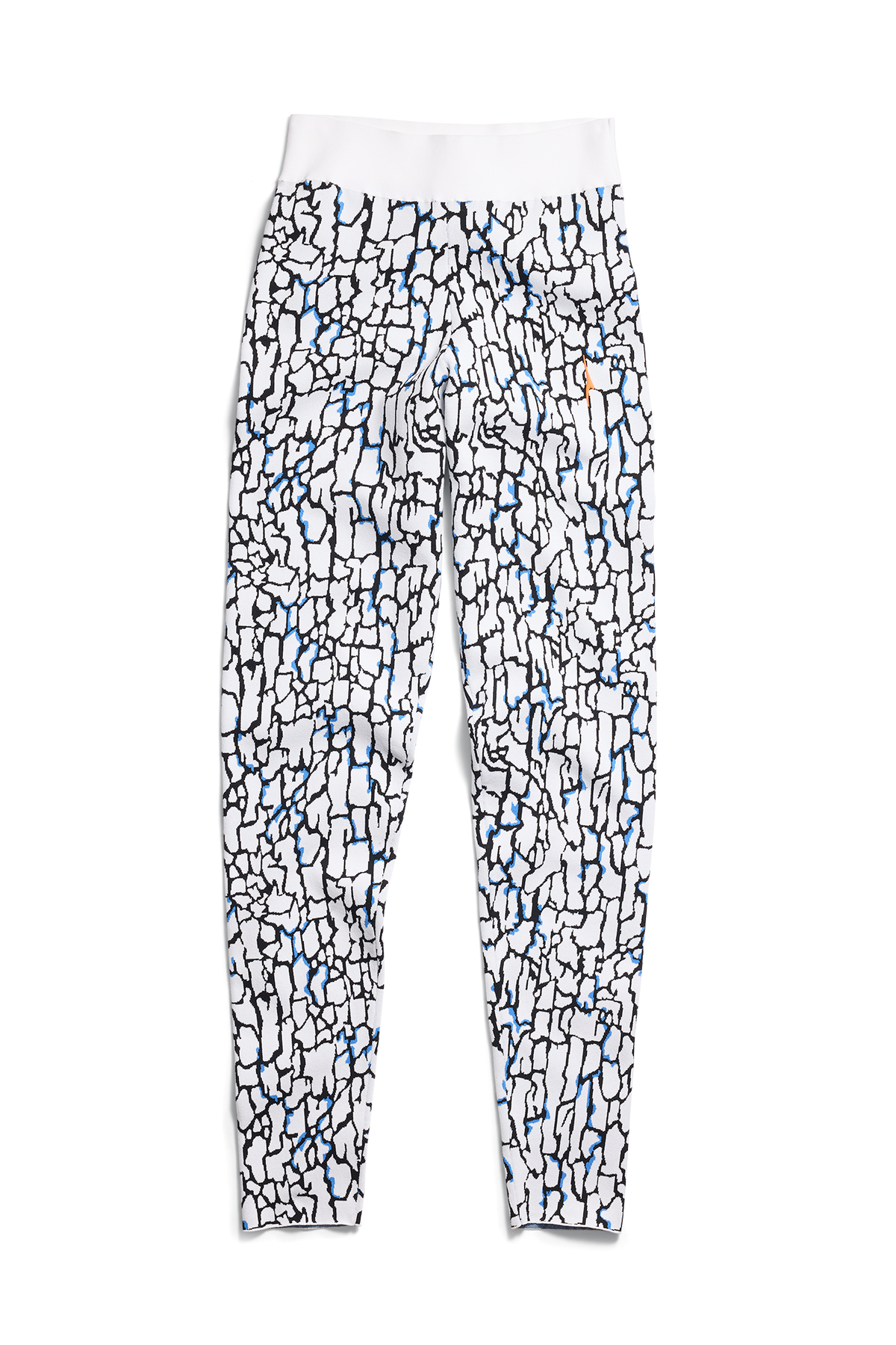 Vesper Tree Bark Knit Legging - Black/White/Bluebell Bark 9928 - off_flat_lay_01