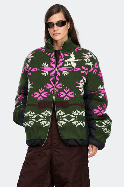 Fair Isle Selby Knit Puffer