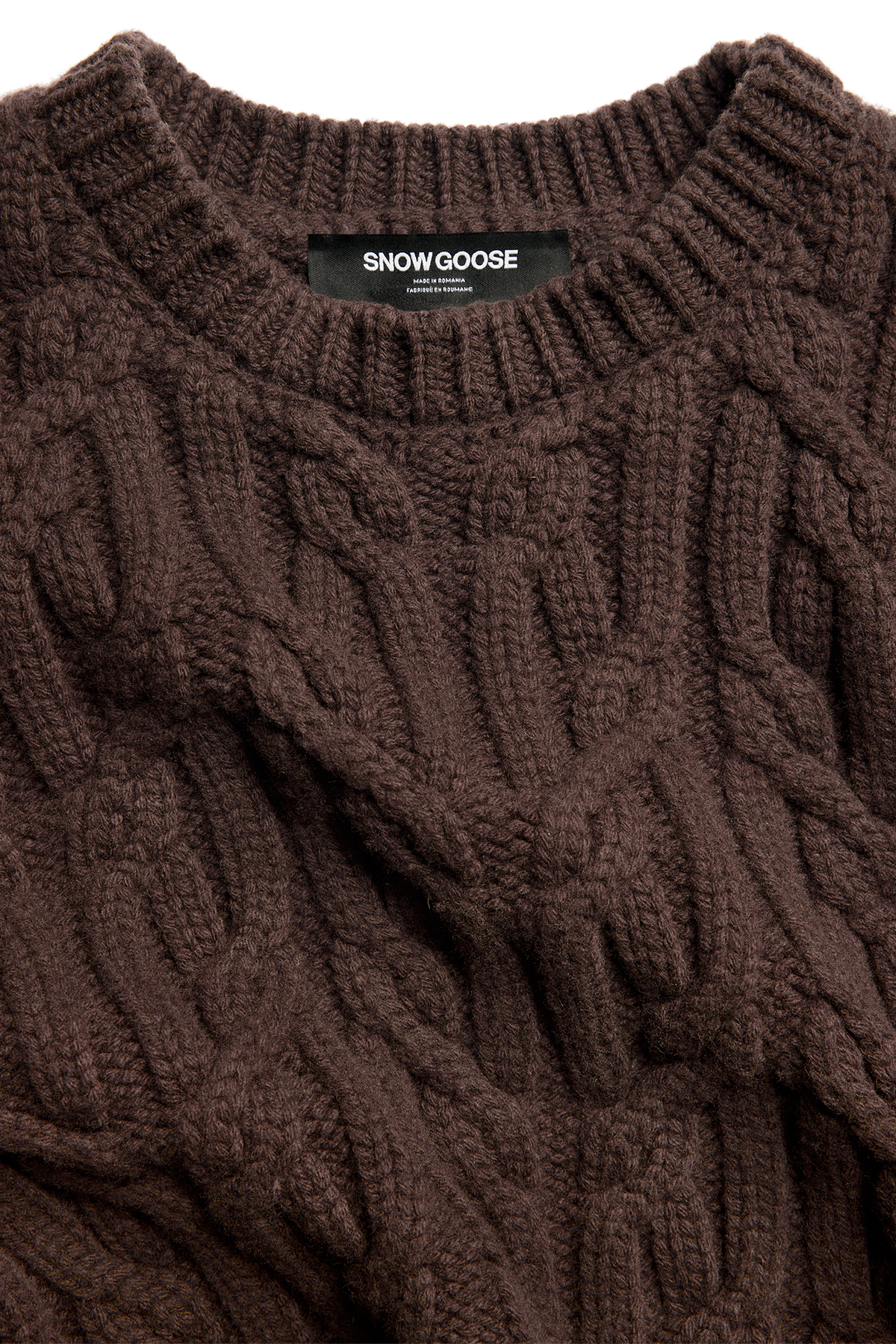 Reese Knit Crewneck Sweater - Dark Soil 9716 - off_detail_01