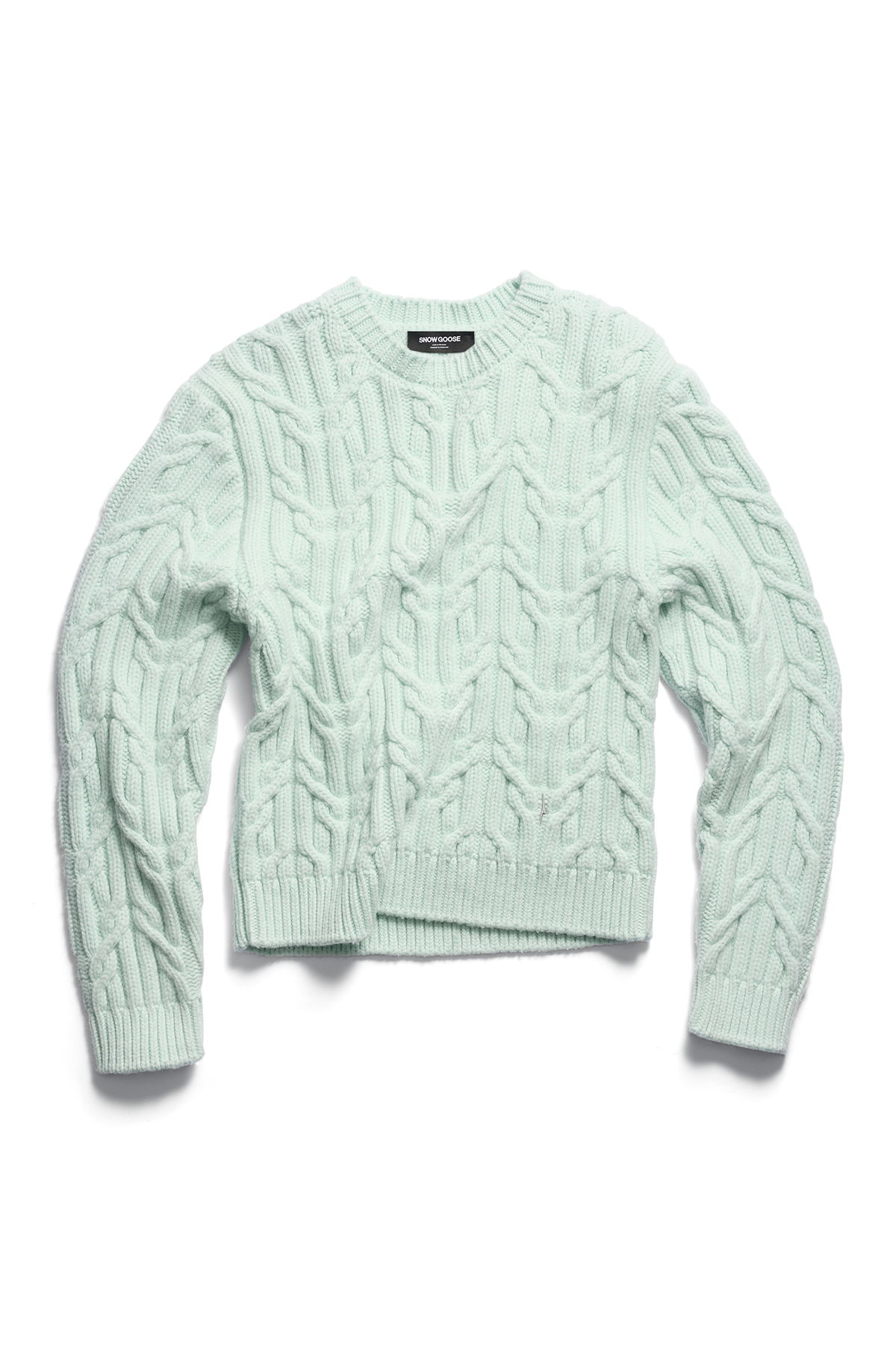 Reese Knit Crewneck Sweater - Ice Mint 9718 - off_flat_lay_01