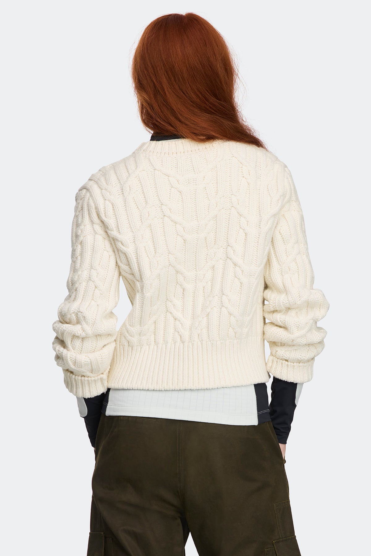 Reese Knit Crewneck Sweater - Canvas White 1625 - on_back_01