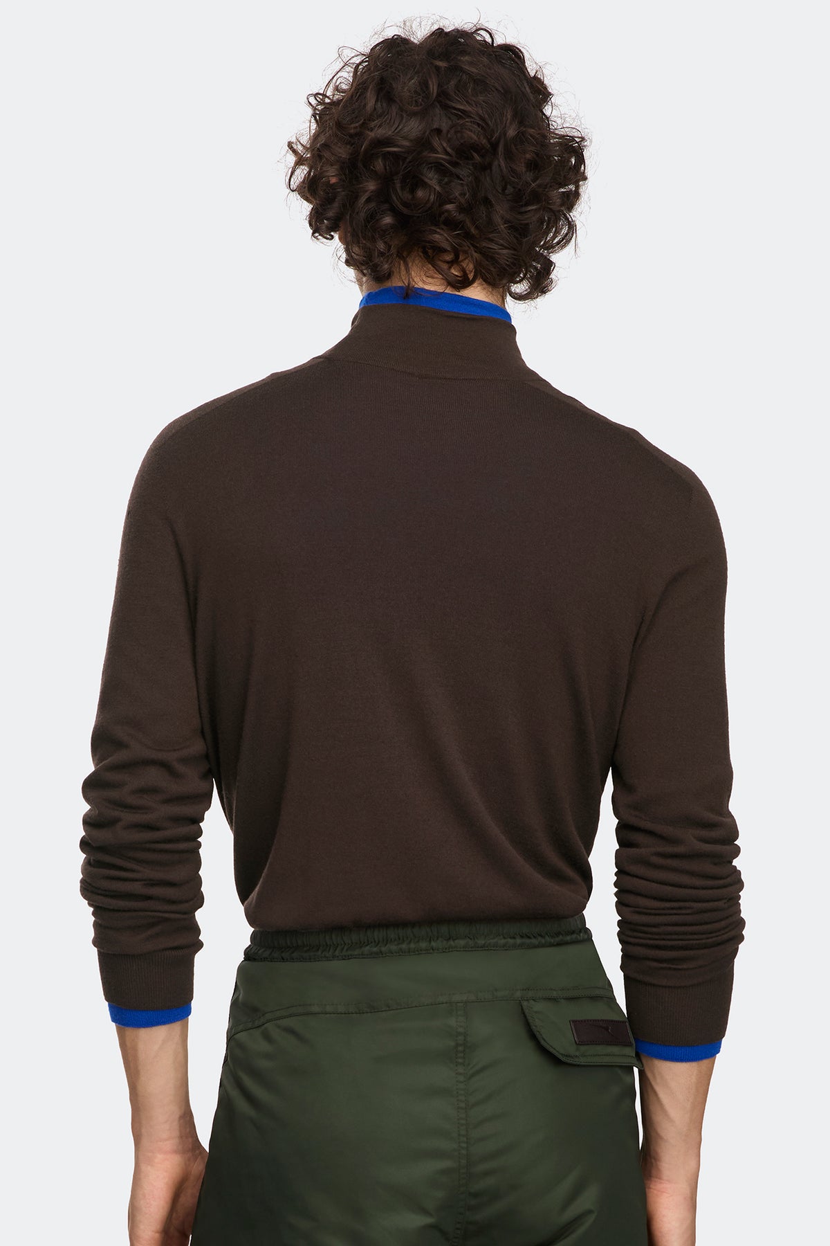 Wildflower Knit Mockneck Sweater - Dark Soil 9716 - on_back_01