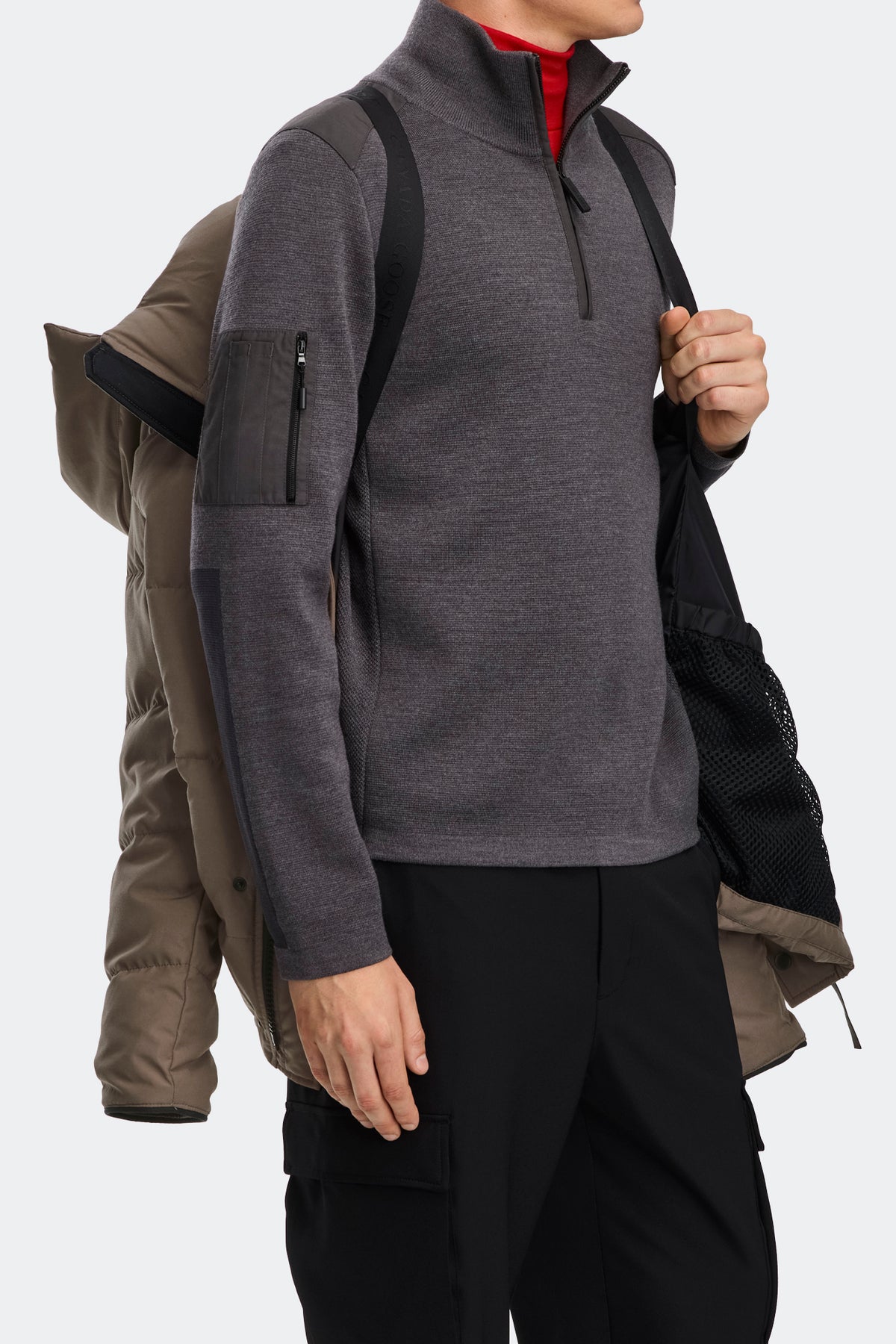 Wyndham Parka Black Disc - Taupe Grey 9394 - on_detail_01