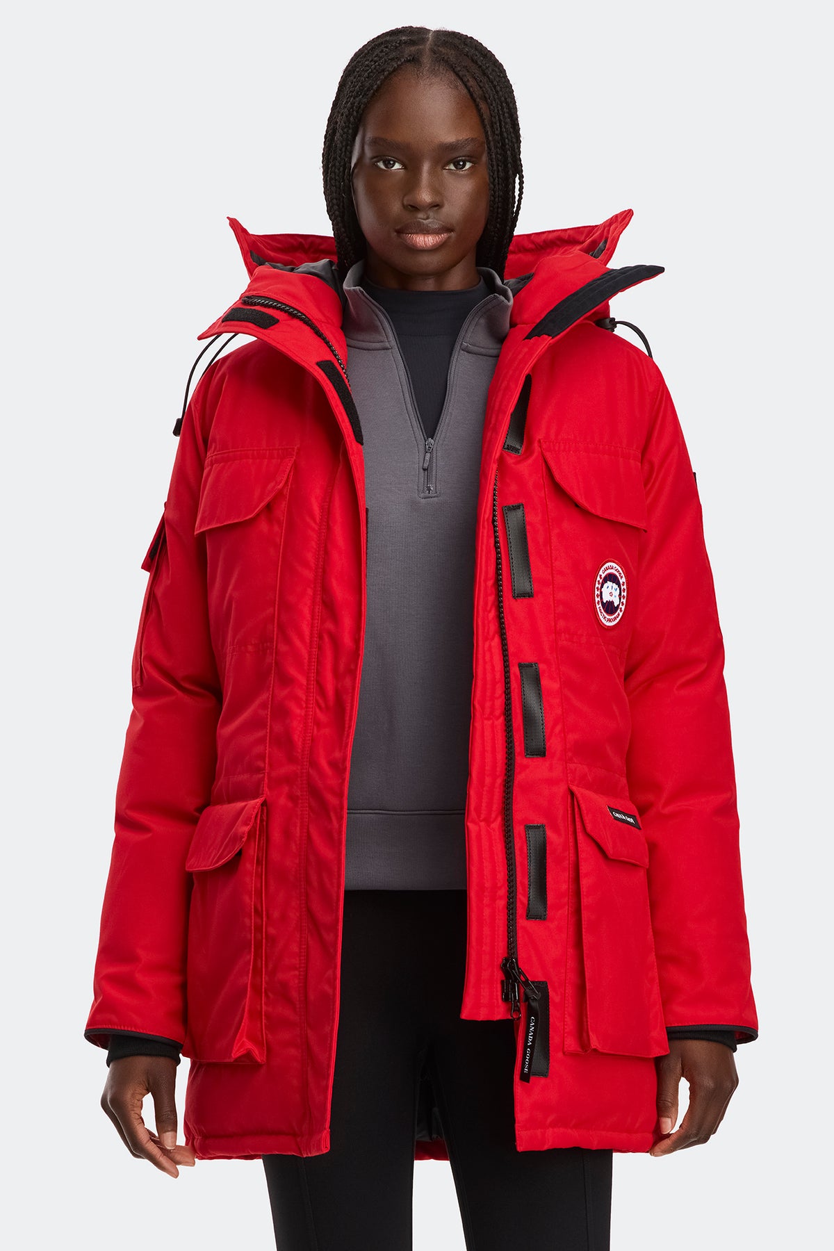 Expedition Parka - Fortune Red 9028 - on_front_01