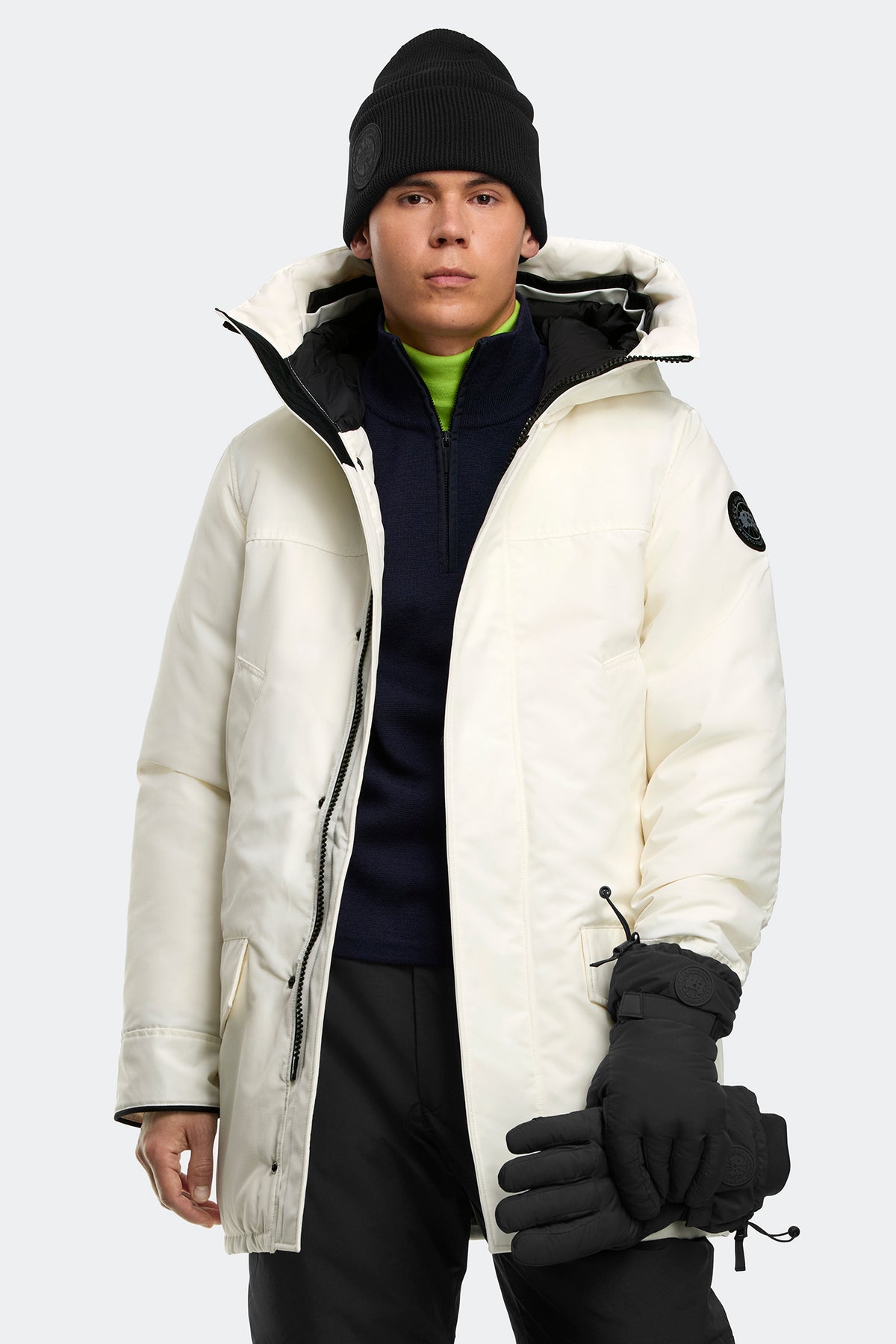 Langford Parka Black Disc - Northstar White 433 - on_front_01