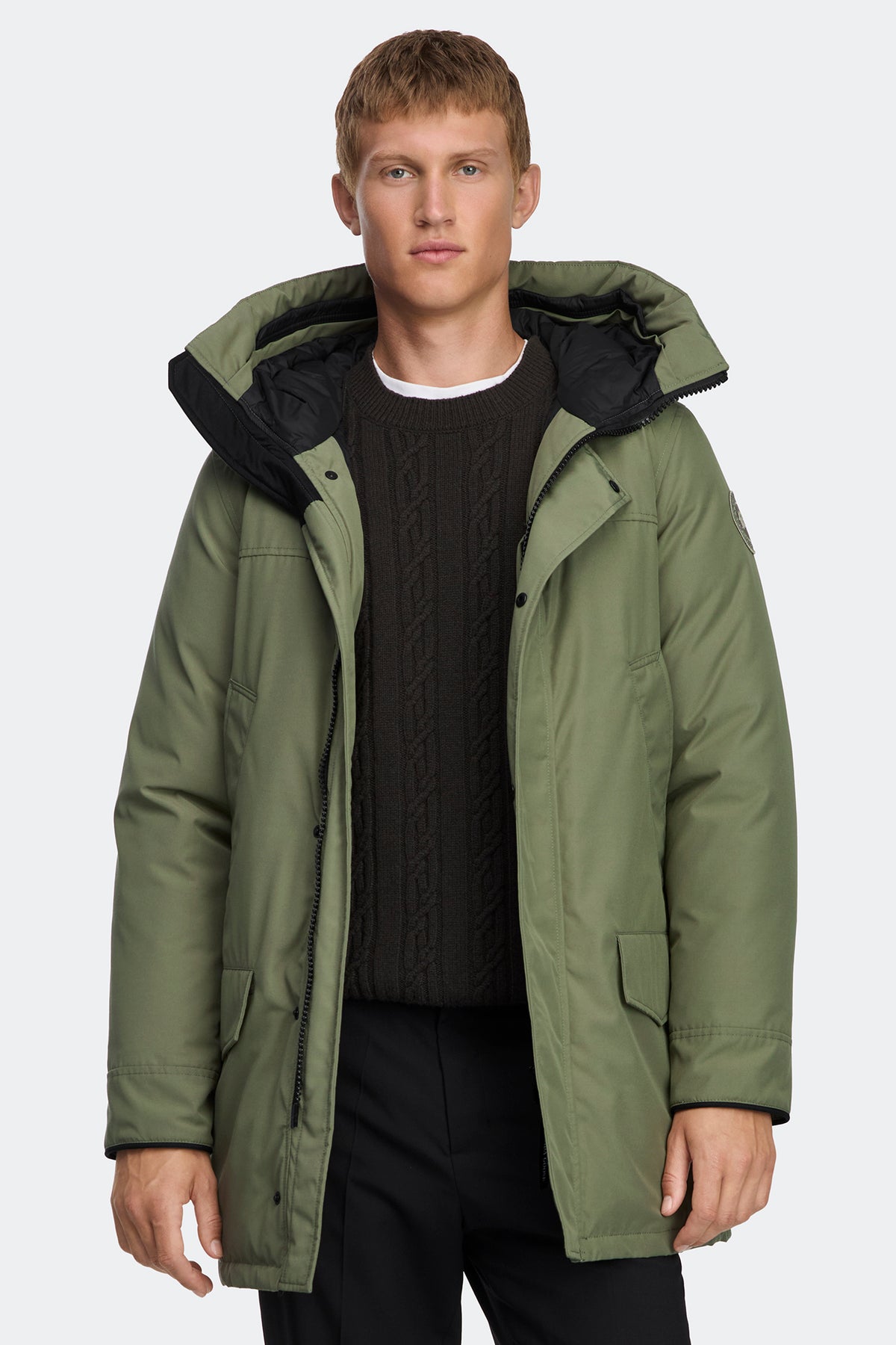 Langford Parka Tonal Disc - Vireo Green 9126 - on_front_open_01