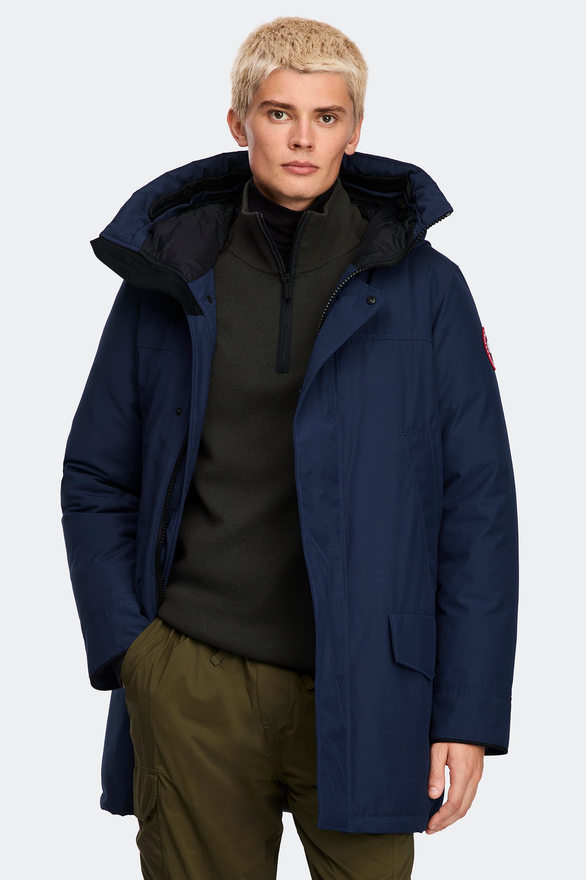 Langford Parka - Oxford Navy 9841 - on_front_01