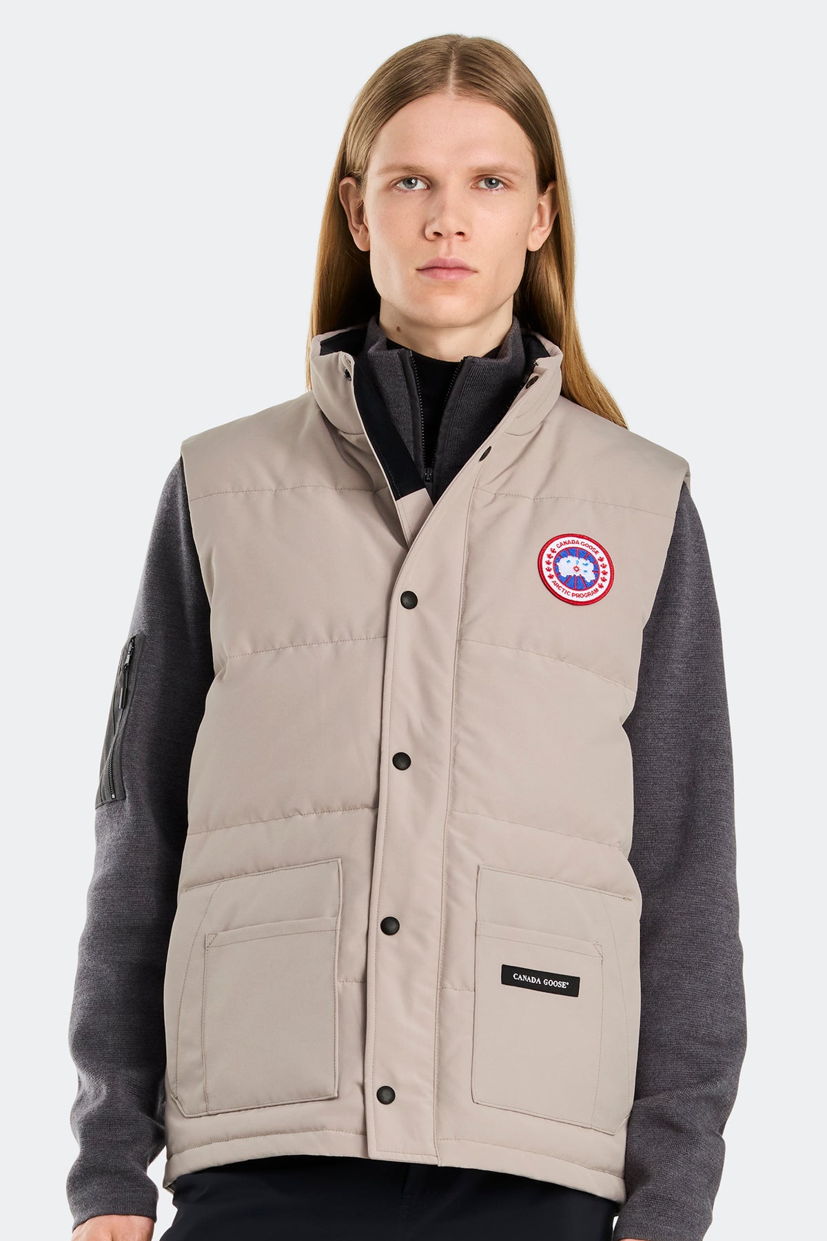 Freestyle Crew Vest - Limestone 432 - on_front_closed_01