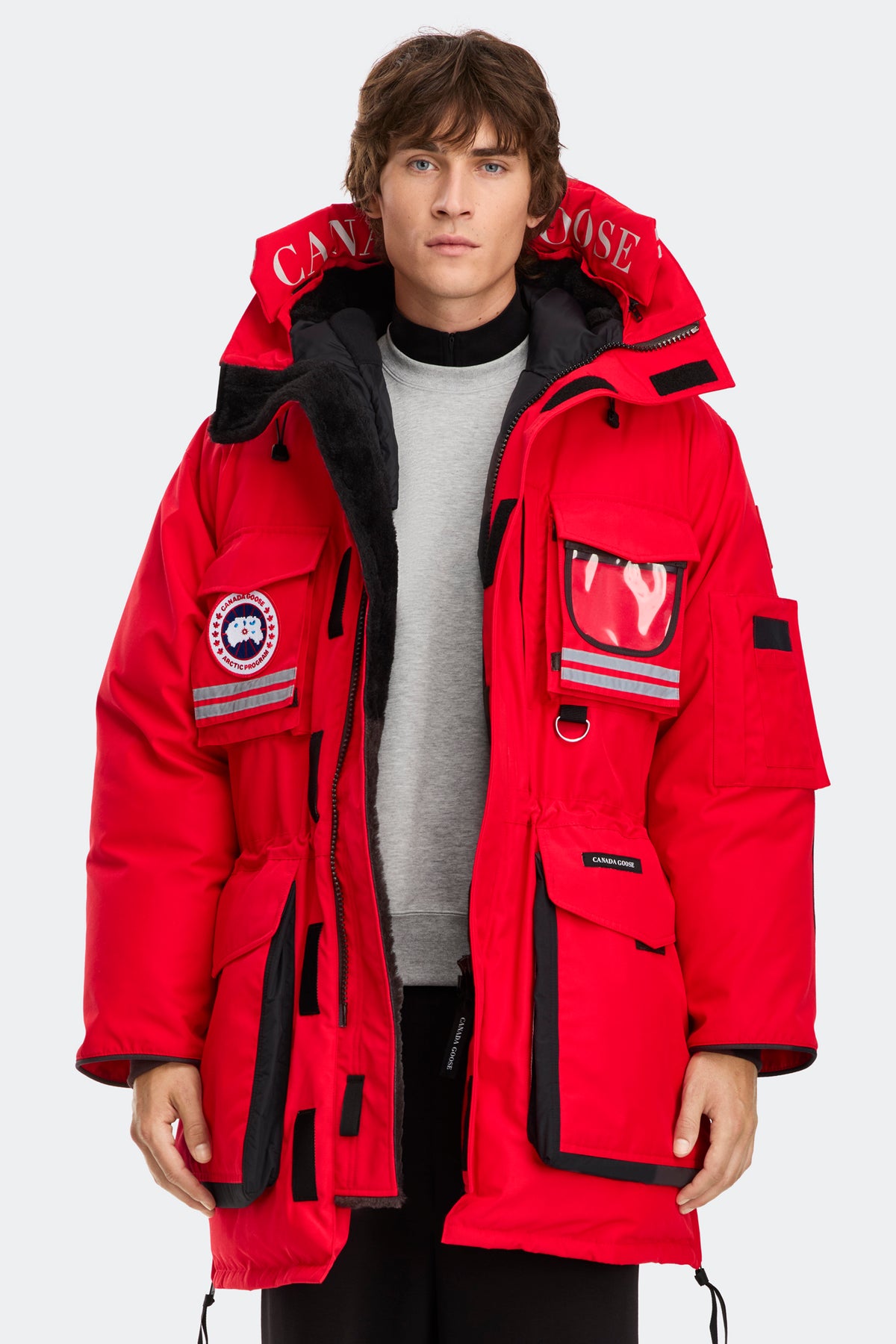 Snow Mantra Parka - Fortune Red 28 - on_front_01