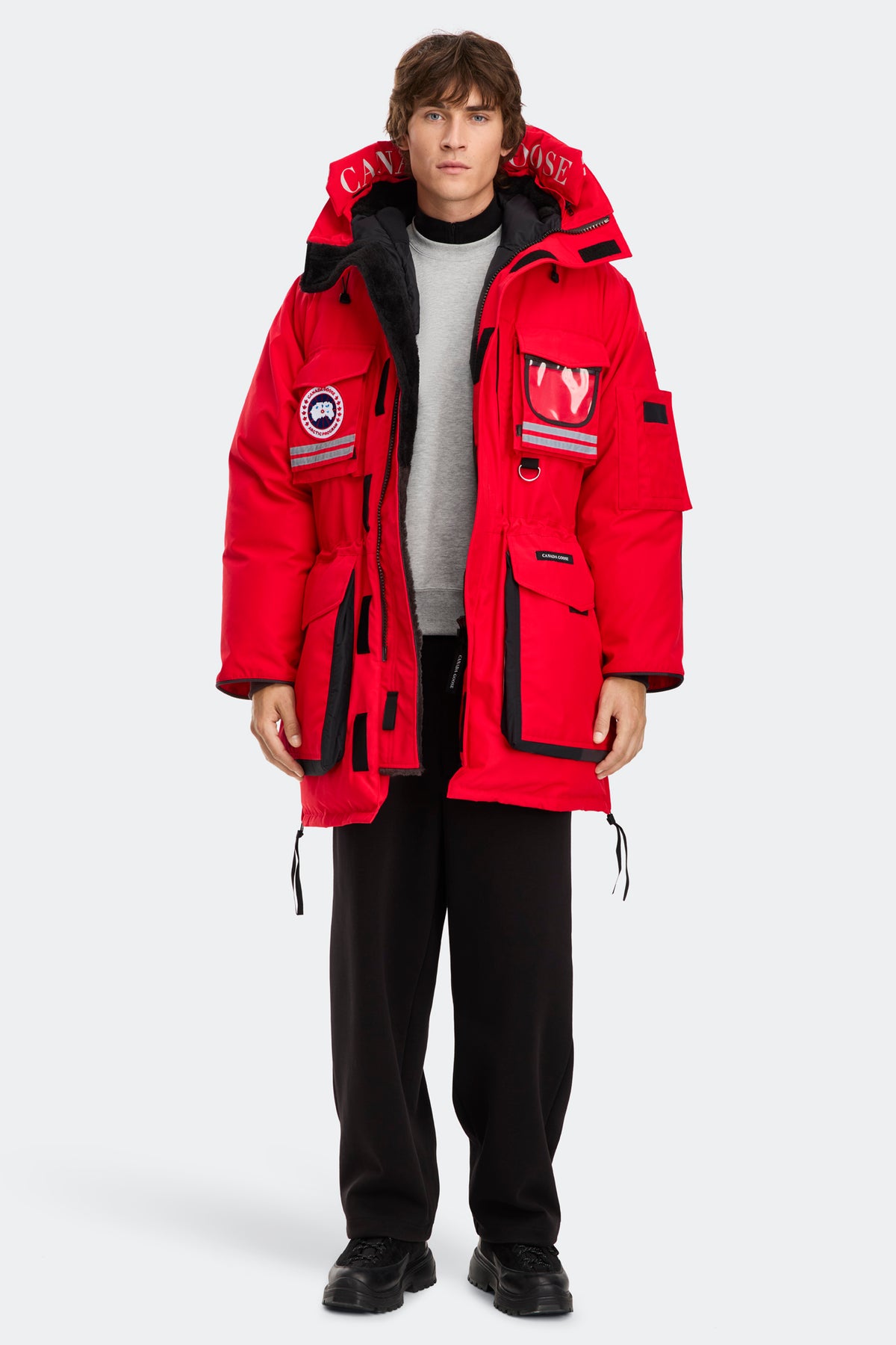 Snow Mantra Parka - Fortune Red 9028 - on_full_body_01
