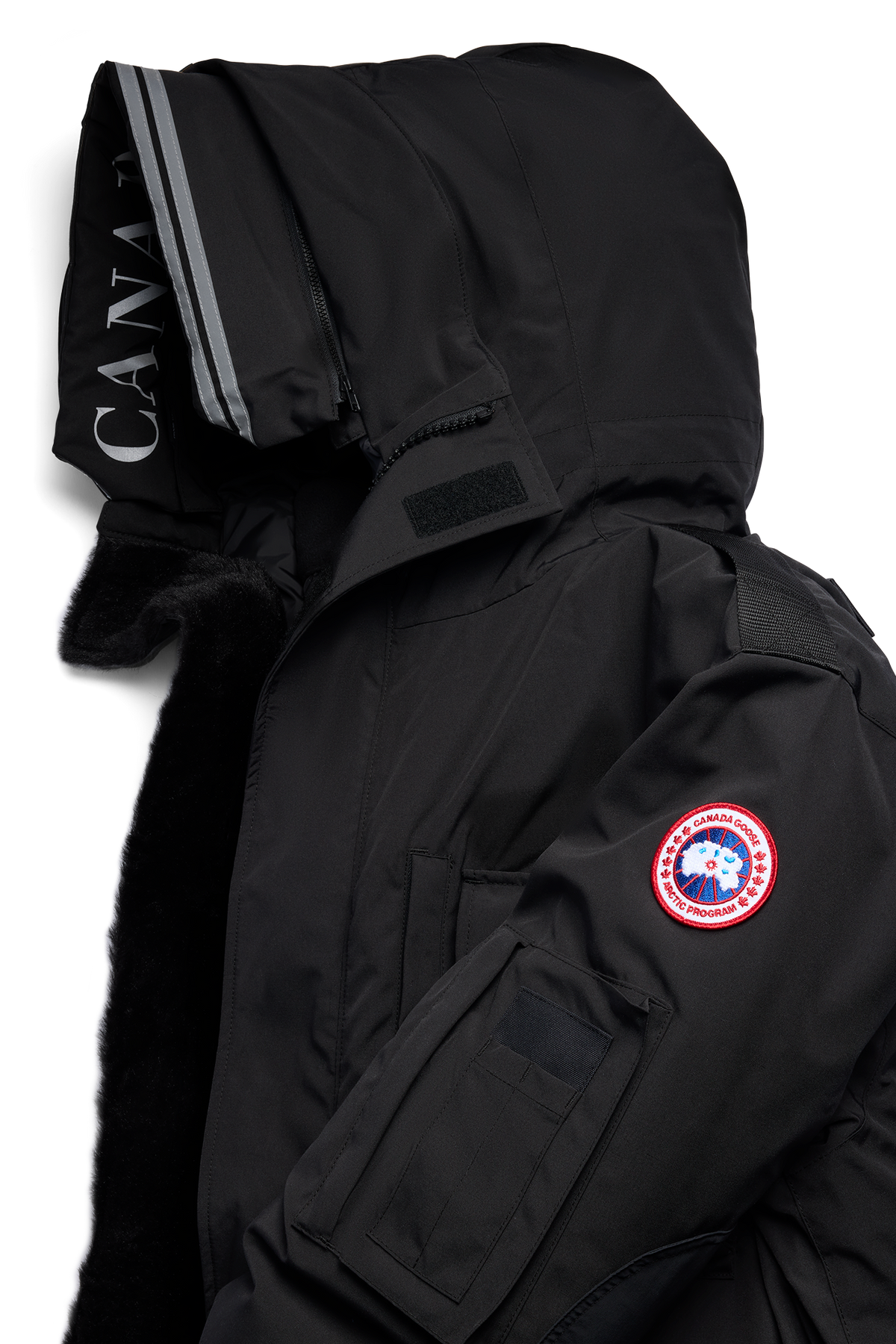 Snow Mantra Parka - Black 9061 - off_detail_01