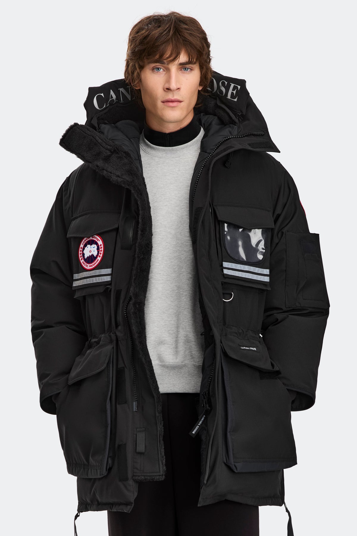 Snow Mantra Parka - Black 9061 - on_front_01