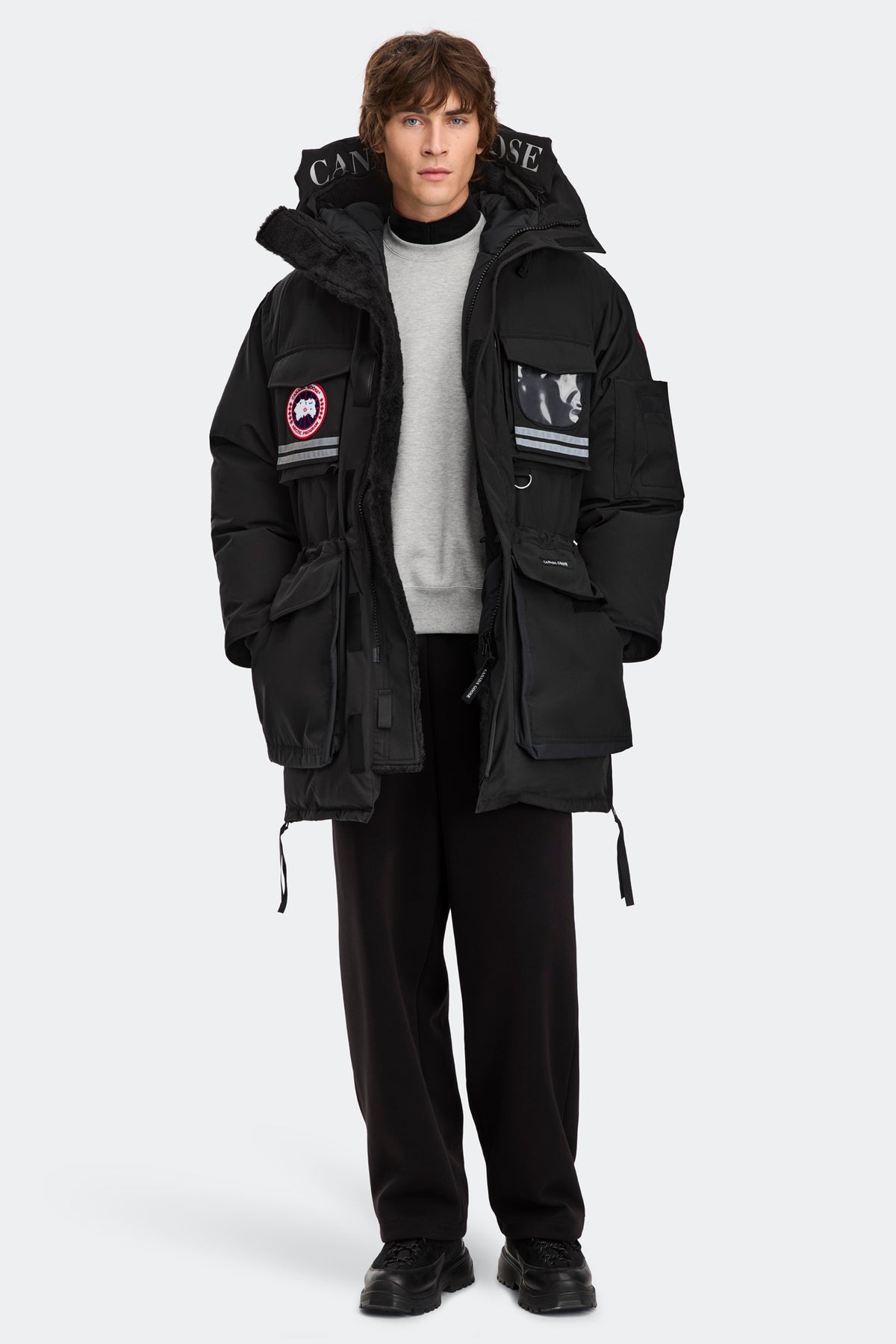 Snow Mantra Parka - Black 9061 - on_full_body_01