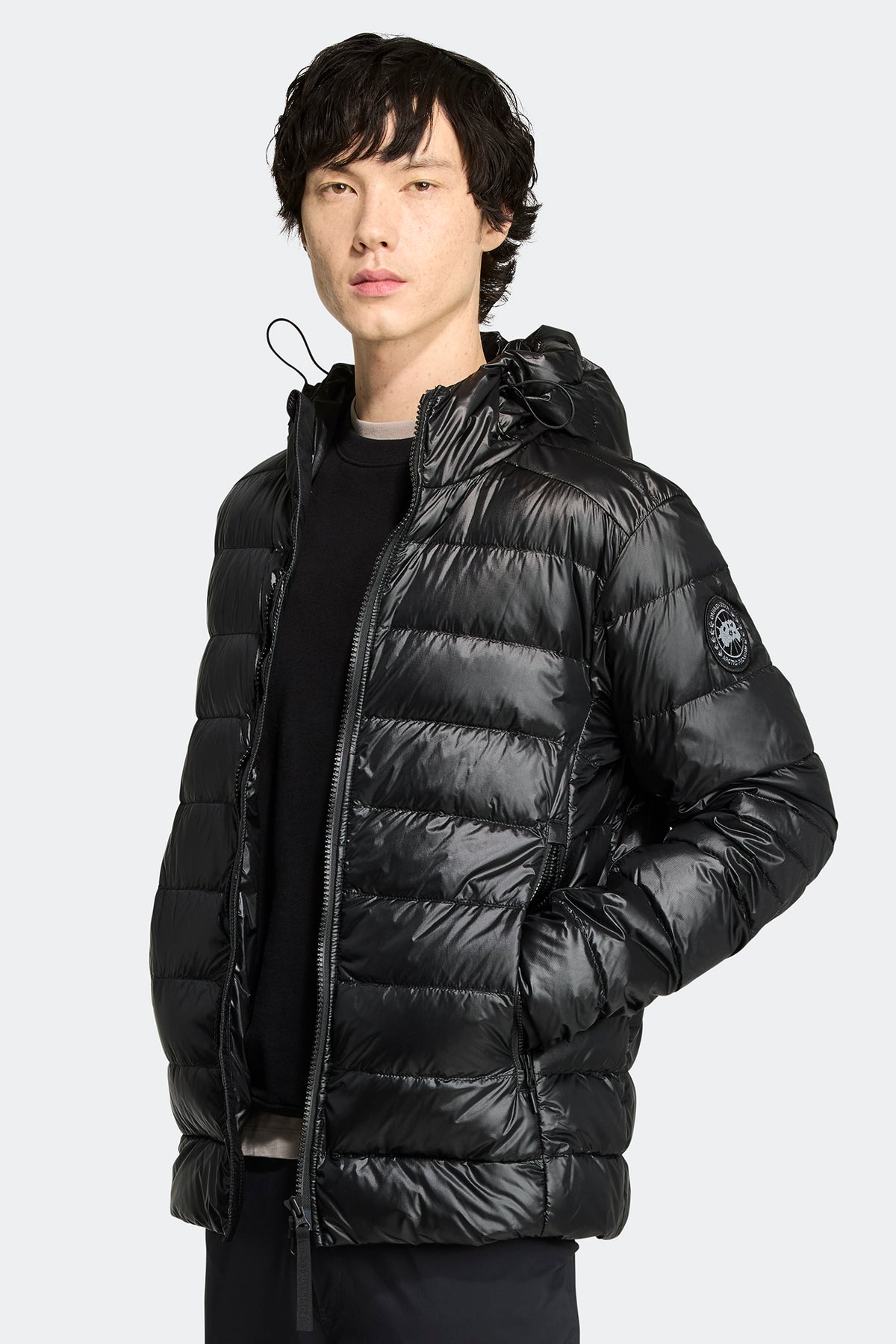 Crofton Hoodie Black Disc - Black 61 - on_front_open_01