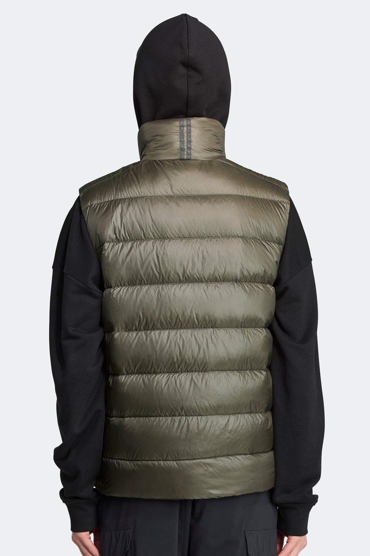 Crofton Vest Black Disc - Smokey Sage 1664 - on_back_01
