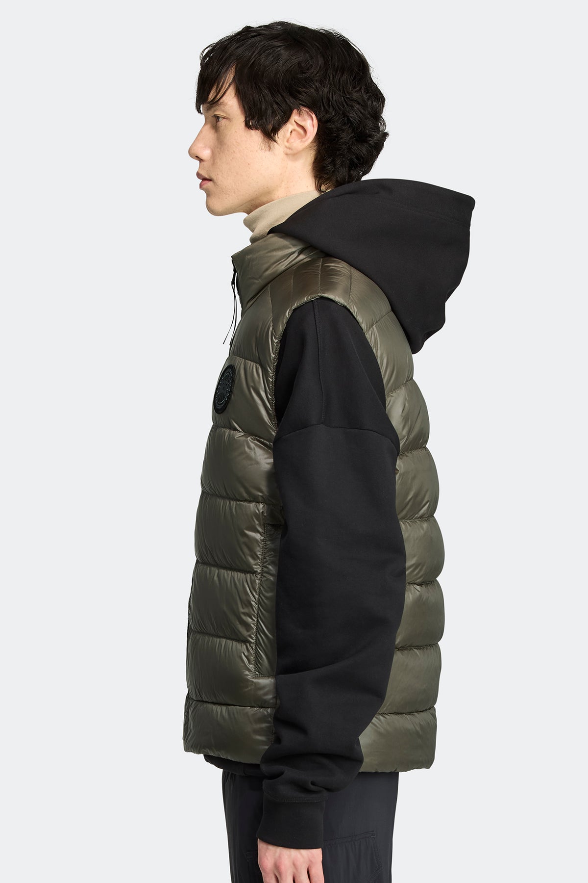 Crofton Vest Black Disc - Smokey Sage 1664 - on_side_01