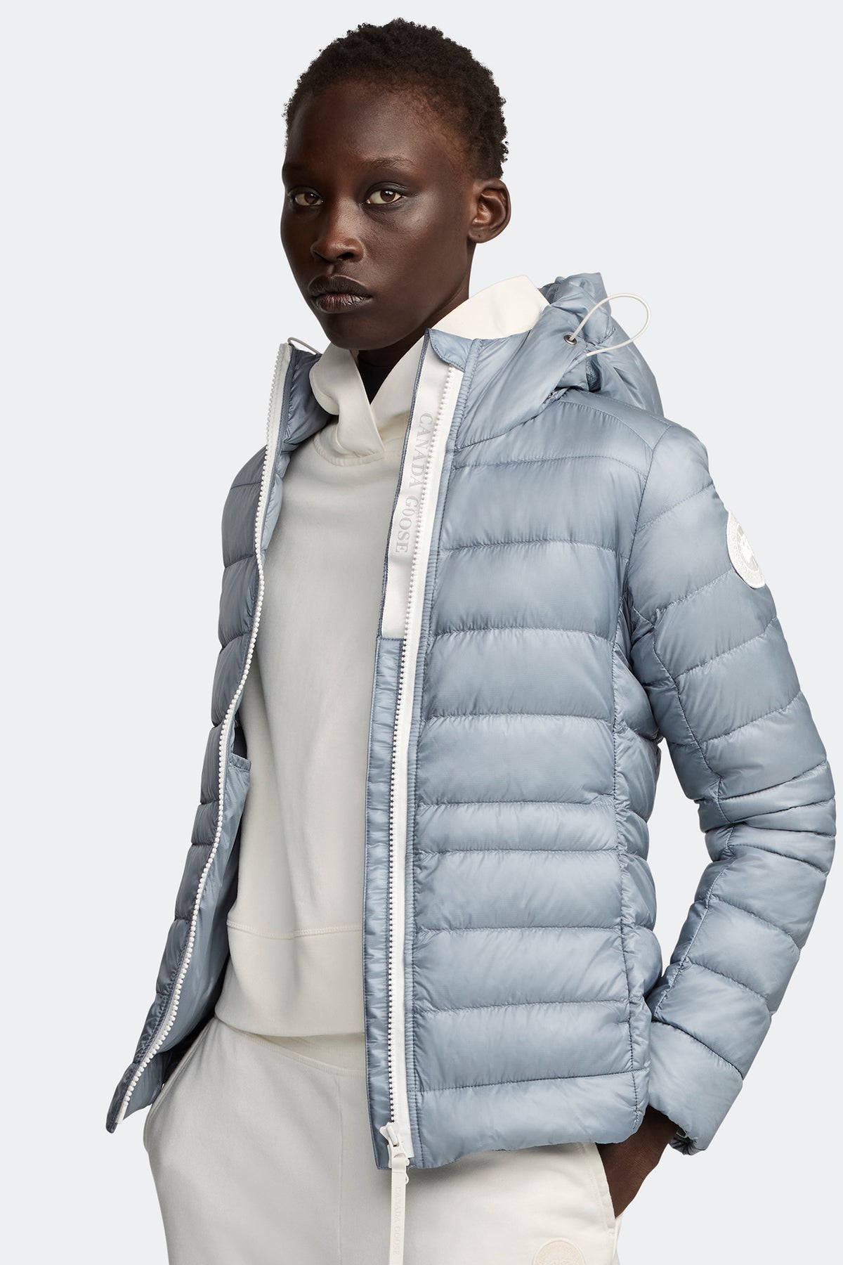 Cypress Hoodie White Disc - Light Ozone Blue 9339 - on_front_open_01