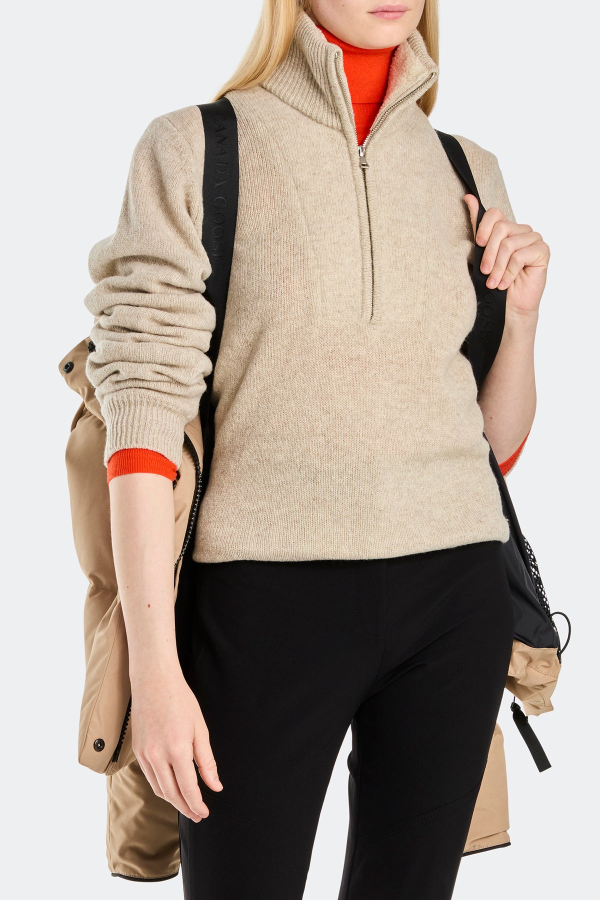 Grandview Cropped Jacket Black Disc - Desert Sand 1483 - on_detail_01