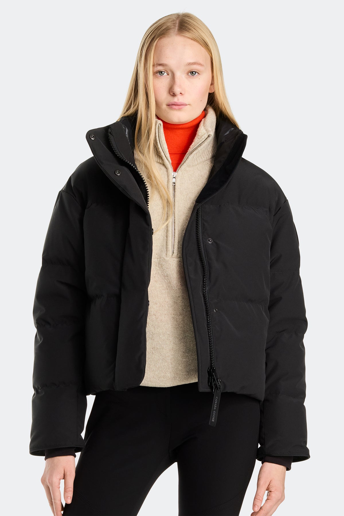 Grandview Cropped Jacket Black Disc - Black 9061 - on_front_01