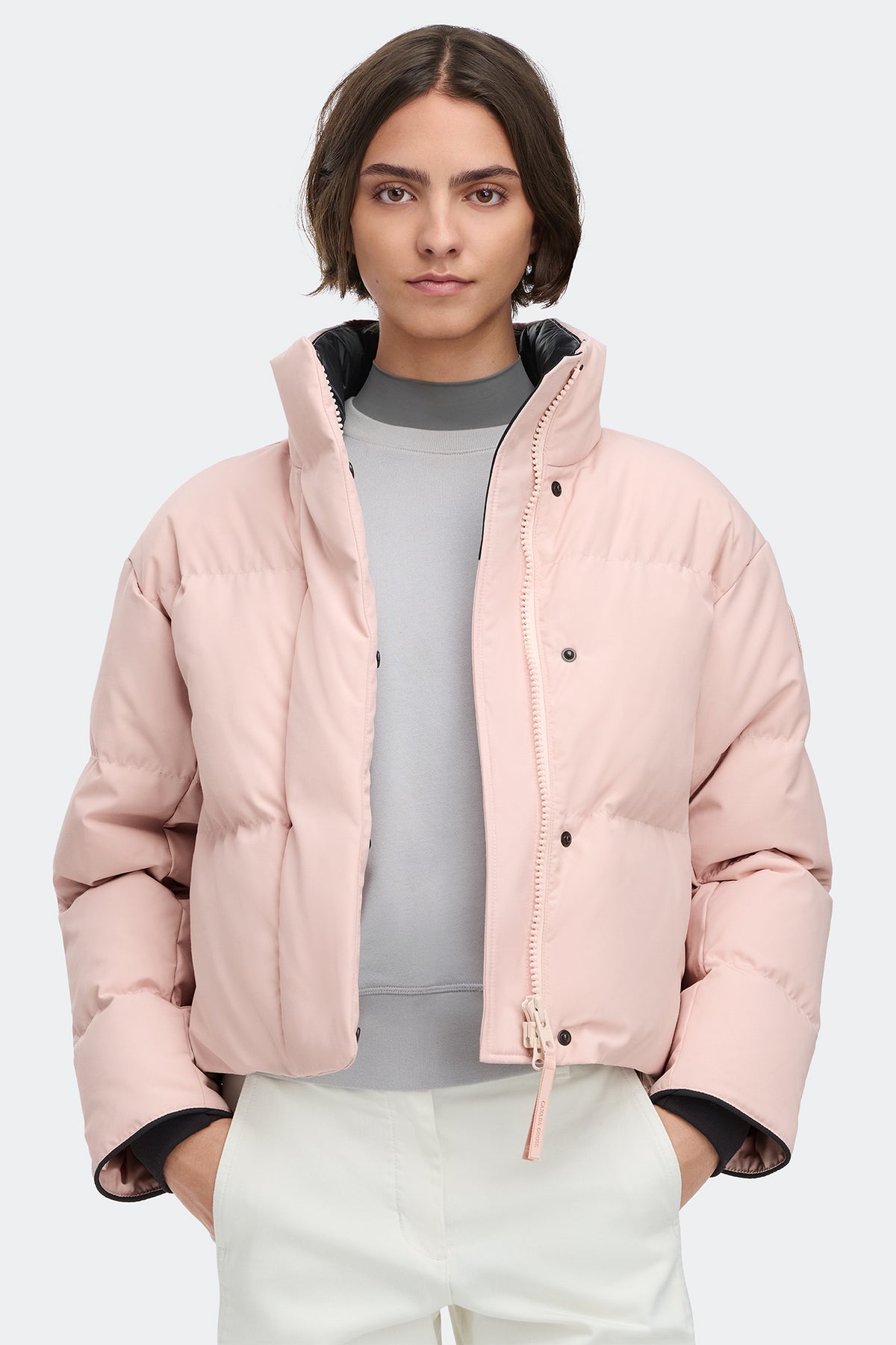 Grandview Cropped Jacket Tonal Disc - Vintage Rose 9392 - on_front_01