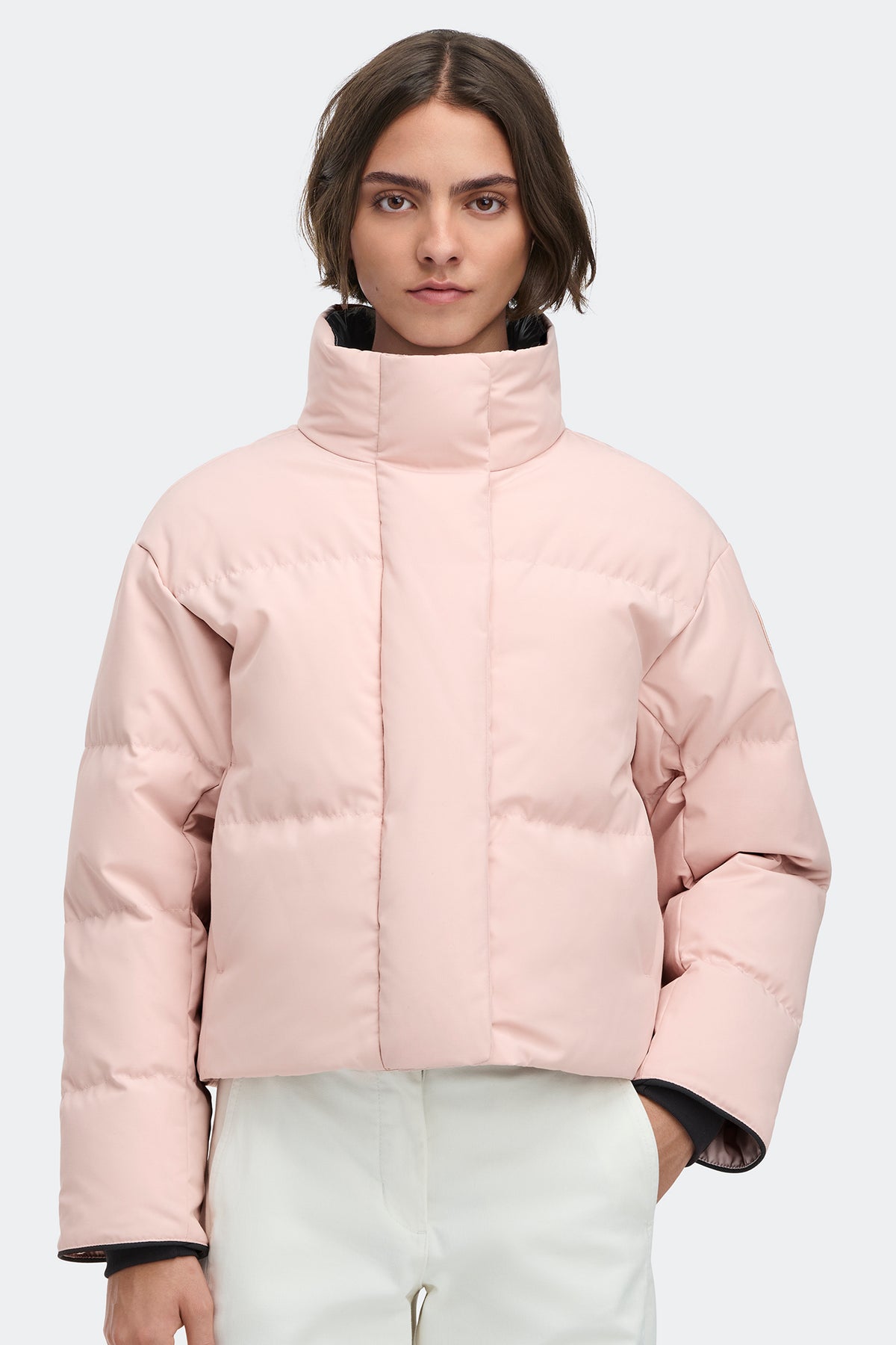 Grandview Cropped Jacket Tonal Disc - Vintage Rose 9392 - on_front_closed_01
