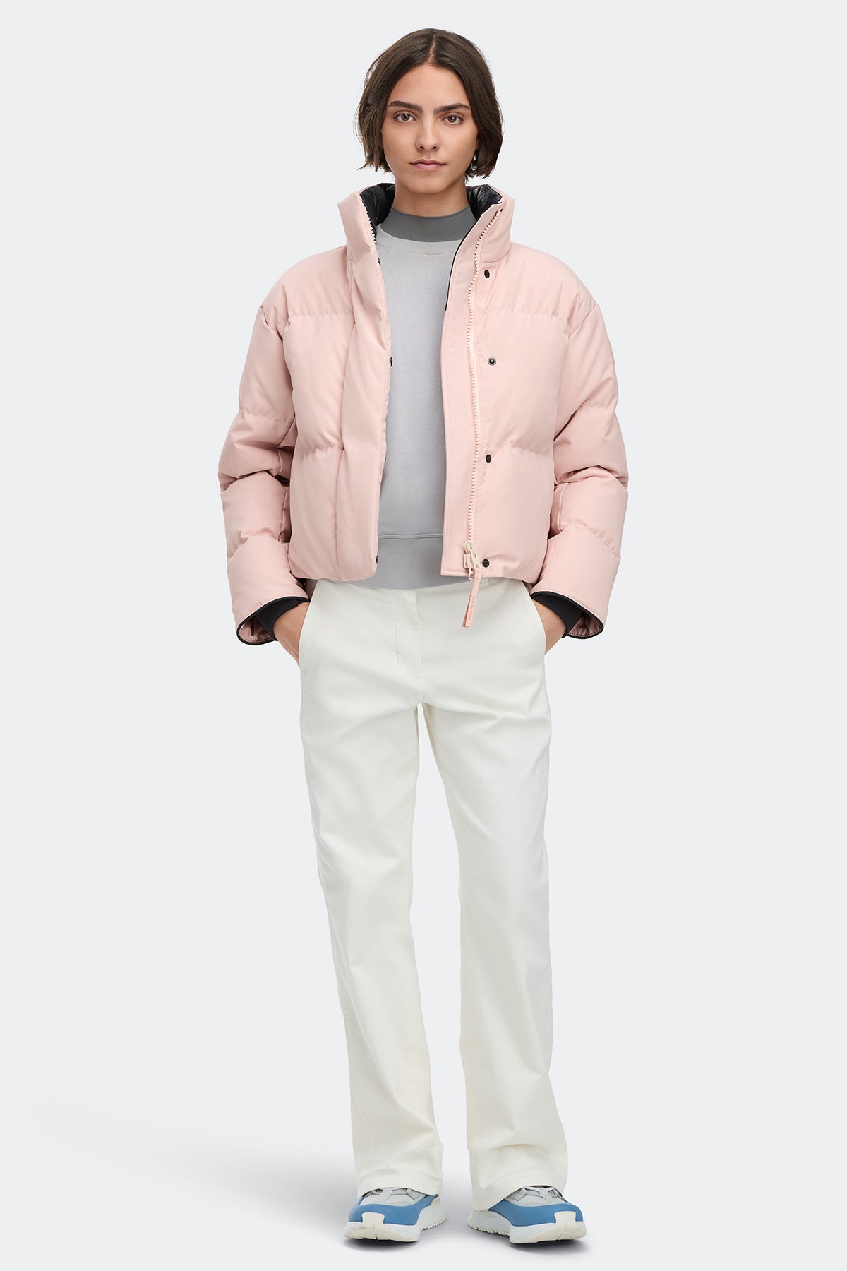 Grandview Cropped Jacket Tonal Disc - Vintage Rose 9392 - on_full_body_01
