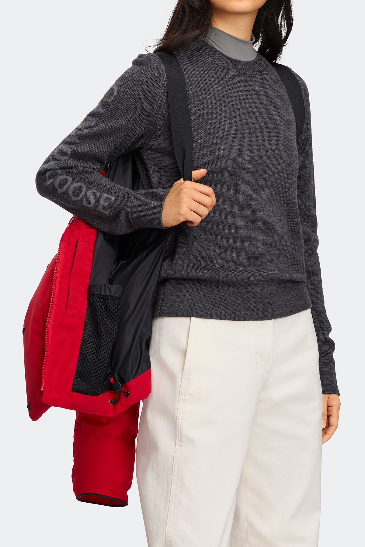 Grandview Cropped Jacket Tonal Disc - Carmine Red 9839 - on_detail_01
