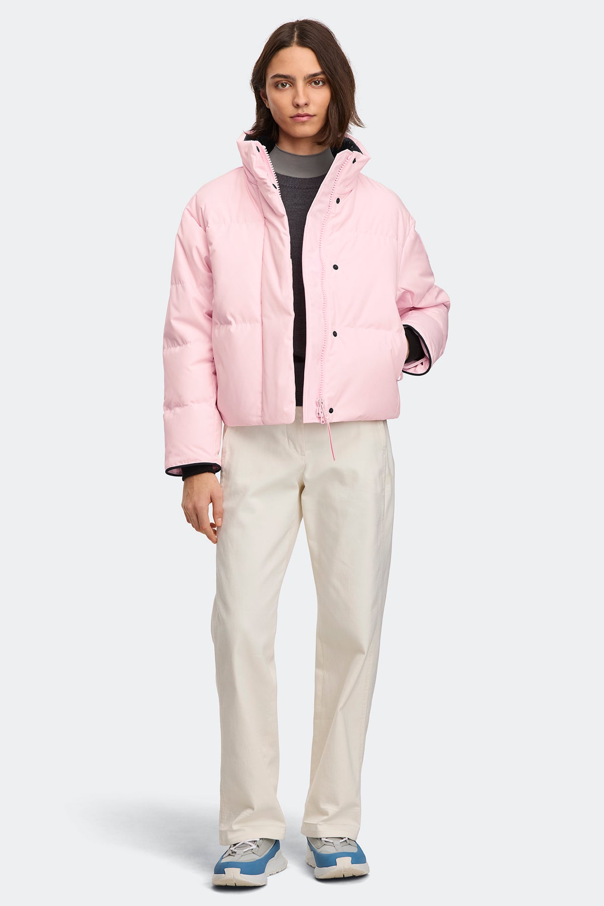 Grandview Cropped Jacket Tonal Disc - Bloom Pink 9846 - on_full_body_01