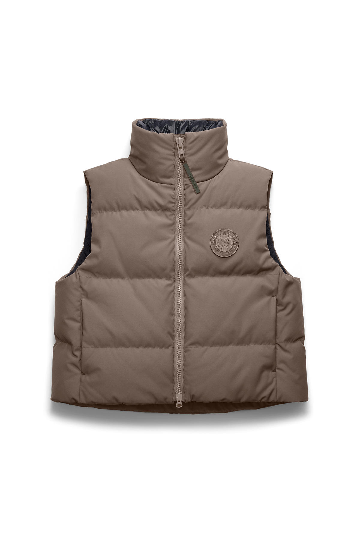 Grandview Cropped Vest Tonal Disc - Taupe Grey 9394 - off_flat_lay_01