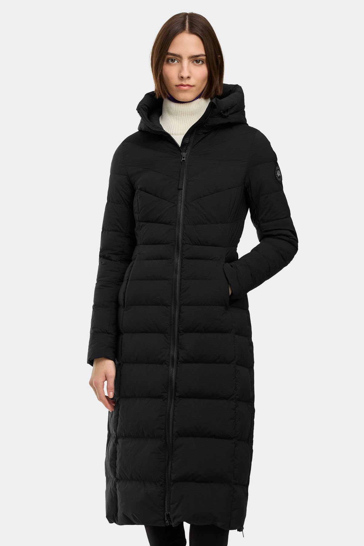 Clair Long Coat - Black 61 - on_front_closed_01