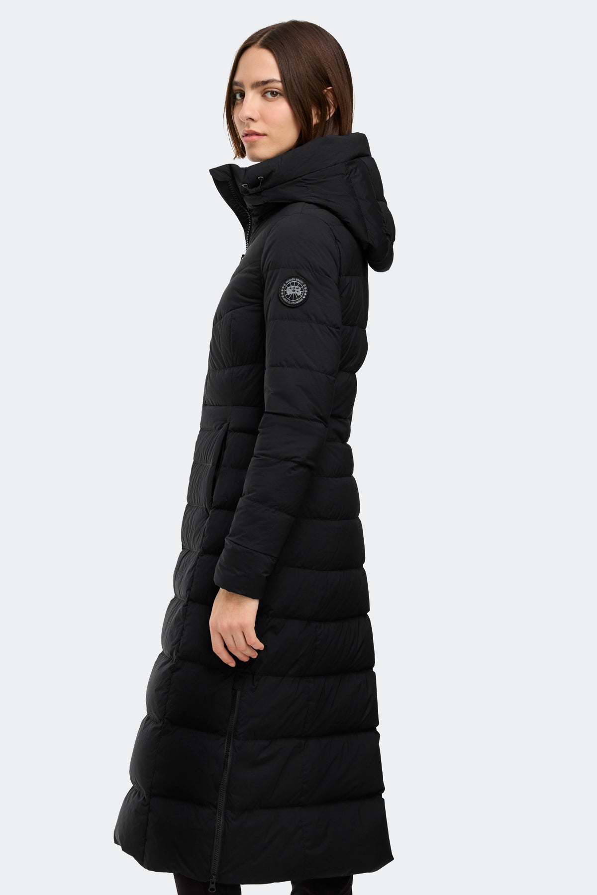 Clair Long Coat - Black 61 - on_side_01