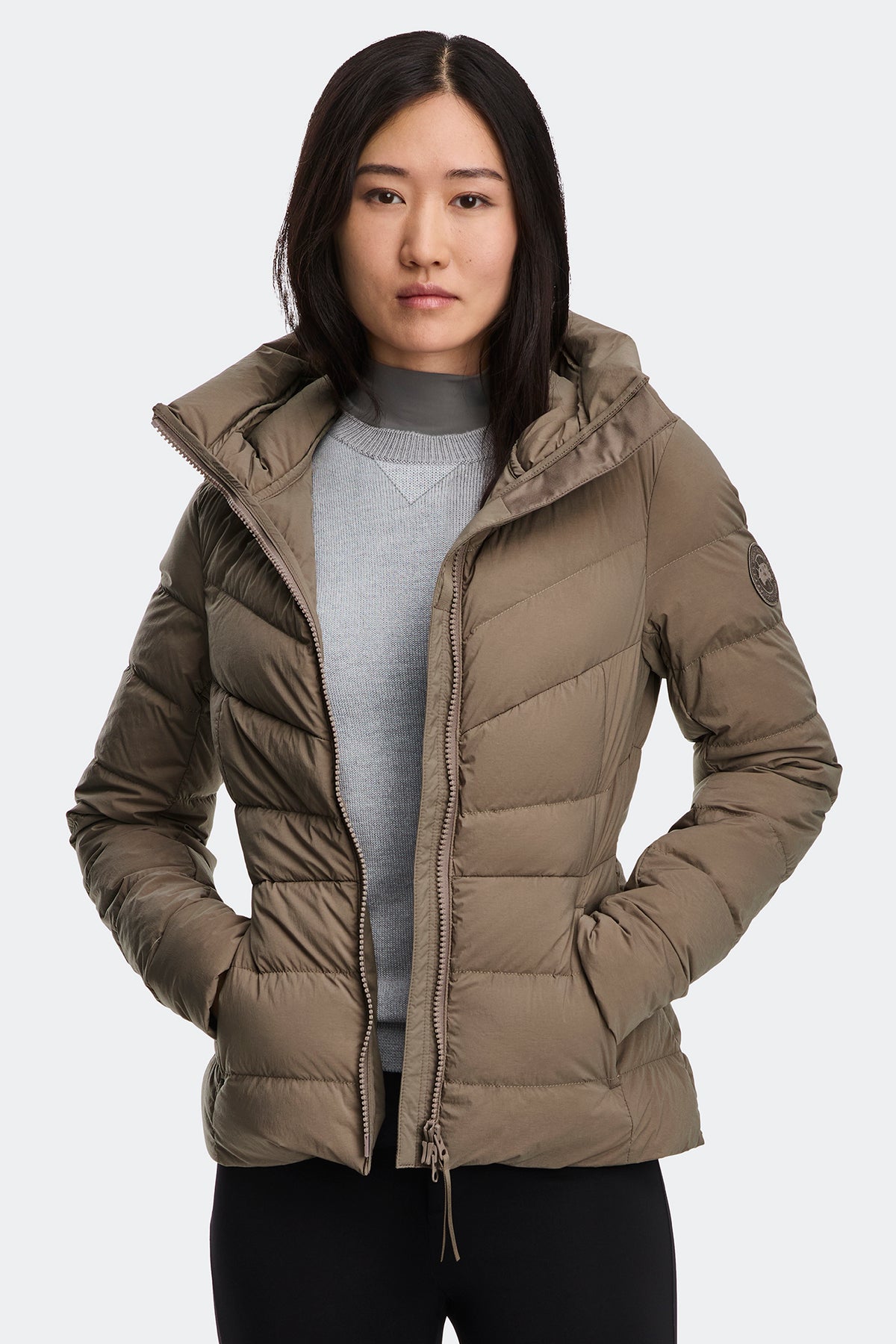 Clair Jacket Tonal Disc - Taupe Grey 9394 - on_front_01