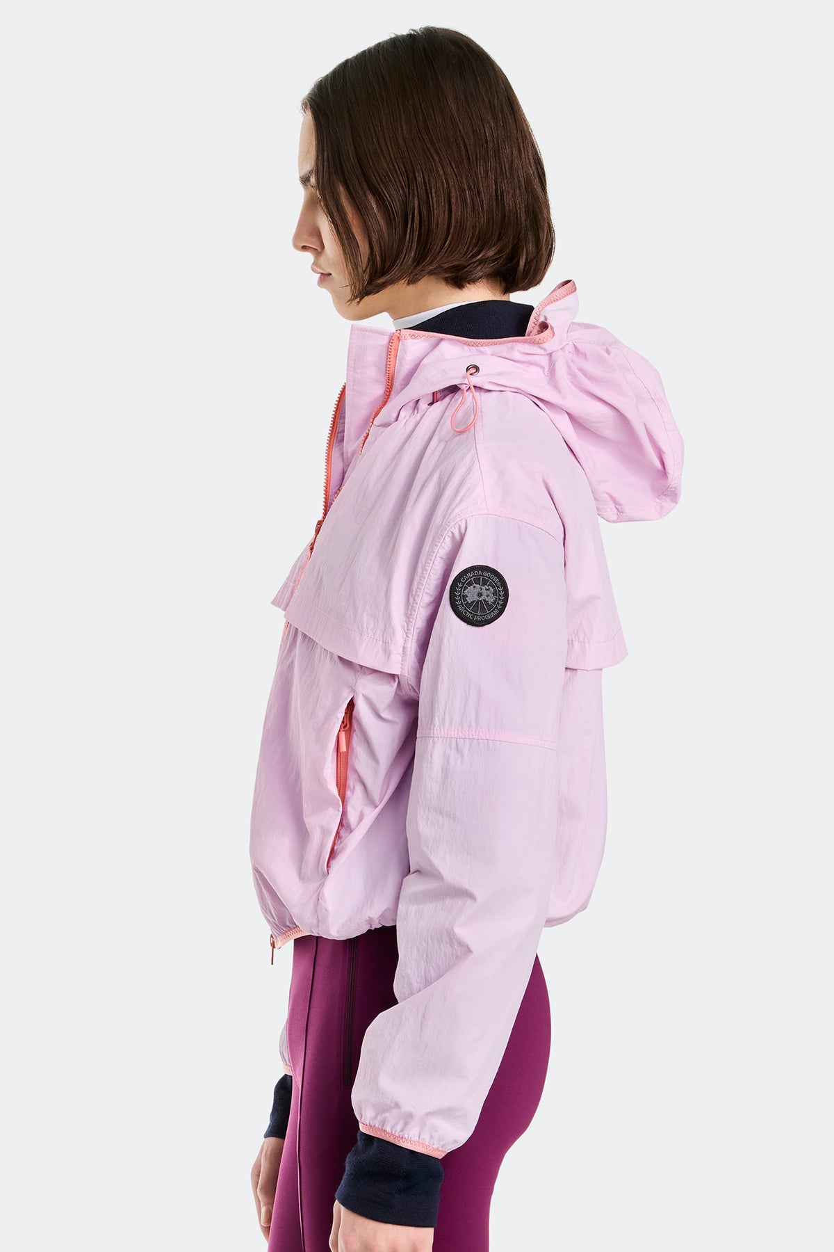 Sinclair Lightweight Jacket Black Disc - Sunset Pink 1254 - on_side_01