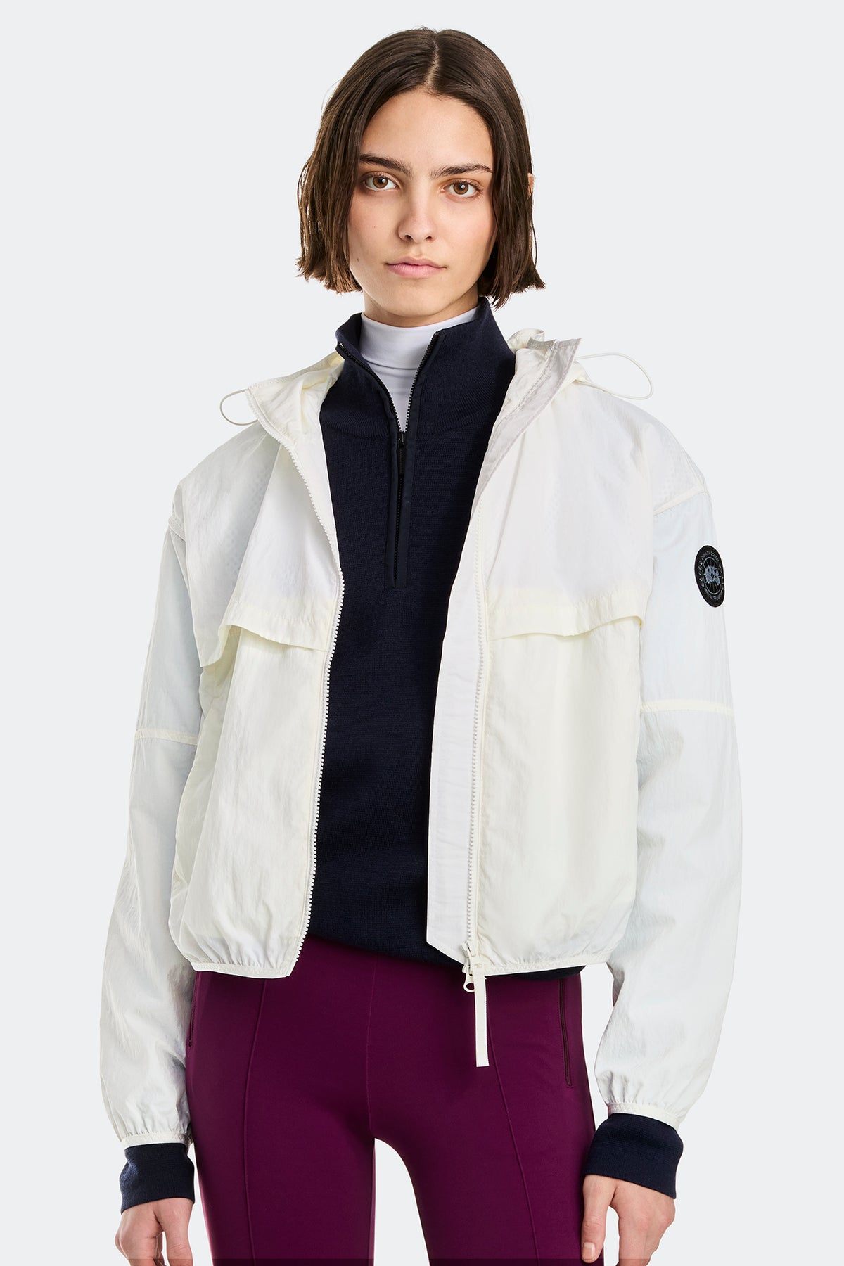 Sinclair Lightweight Jacket Black Disc - Northstar White 433 - on_front_01