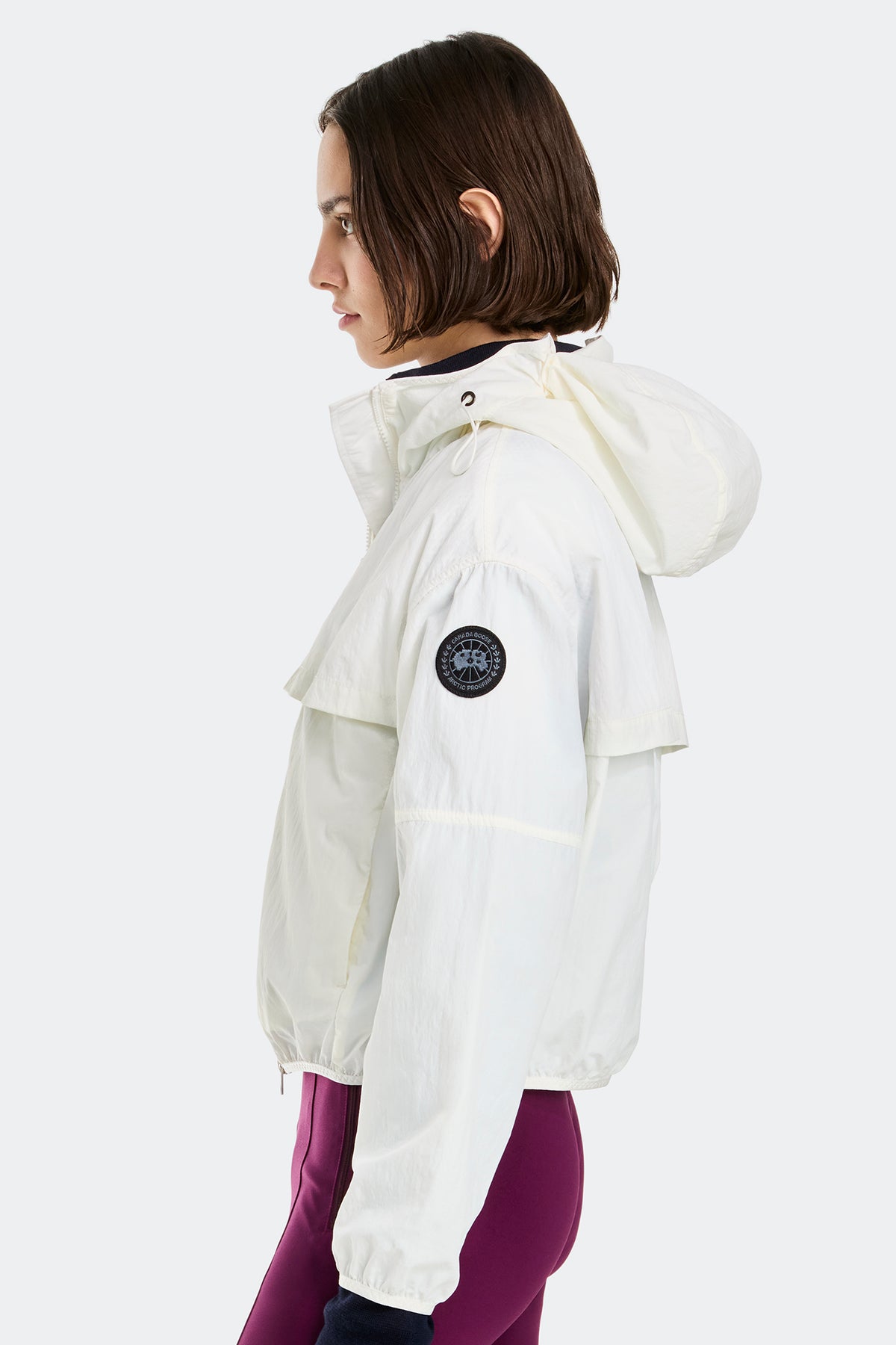 Sinclair Lightweight Jacket Black Disc - Northstar White 433 - on_side_01