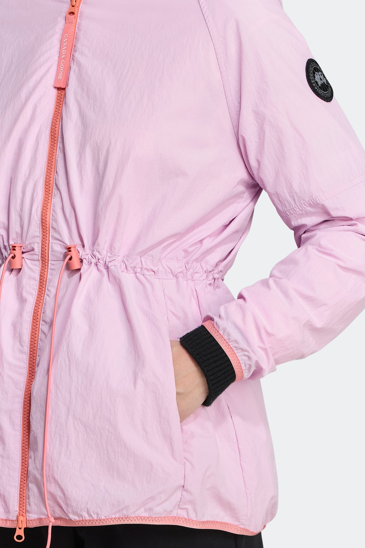 Lundell Jacket Black Disc - Sunset Pink 1254 - on_detail_01