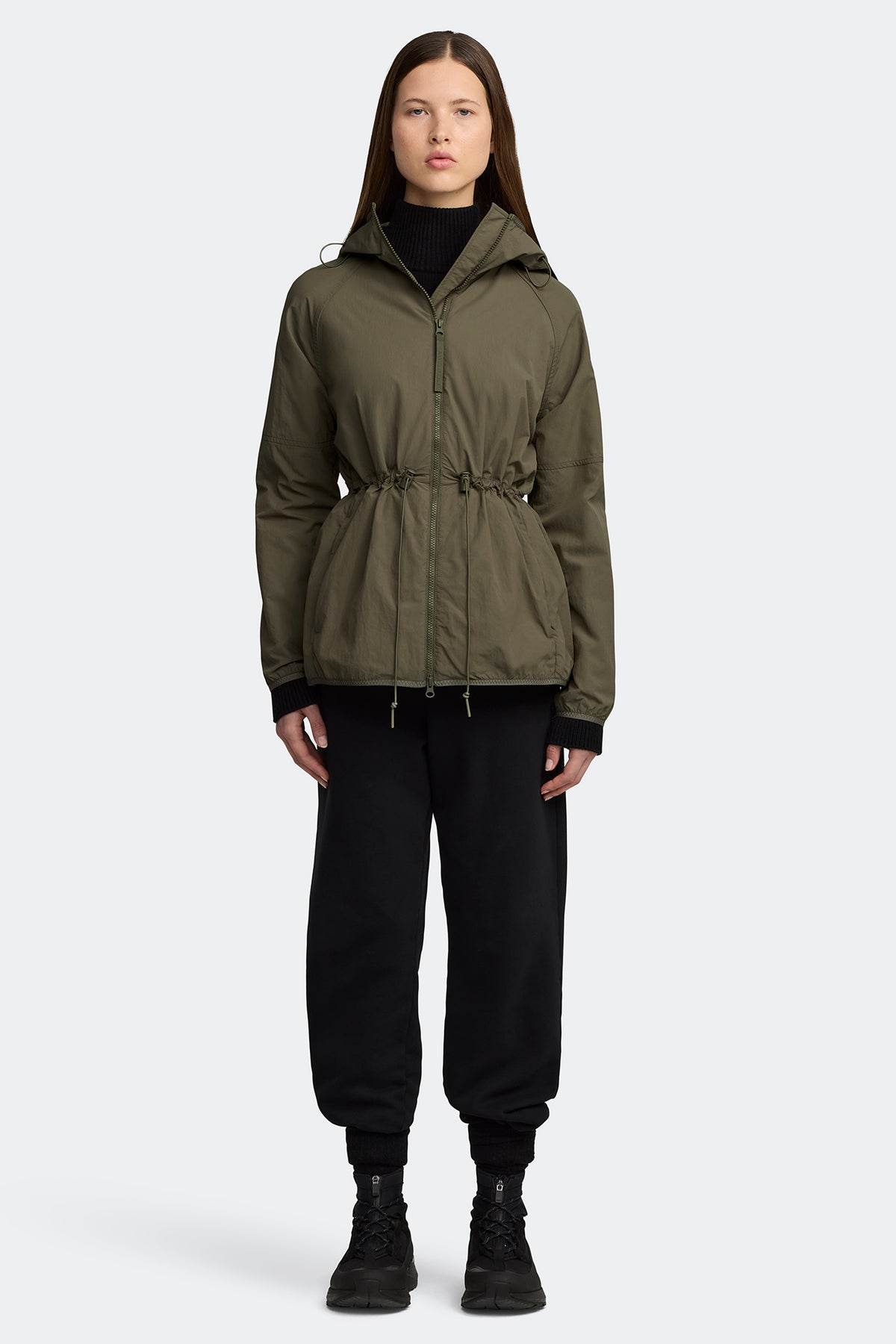 Lundell Jacket Black Disc - Smokey Sage 1664 - on_full_body_01