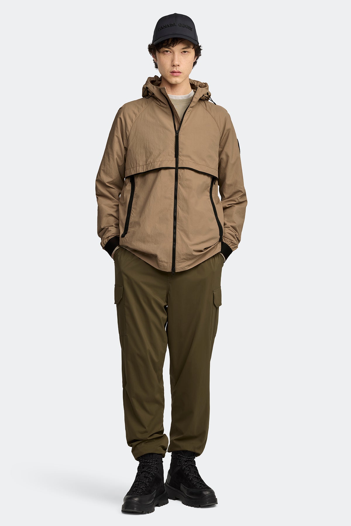 Faber Lightweight Jacket Black Disc - Desert Sand 1483 - on_full_body_01