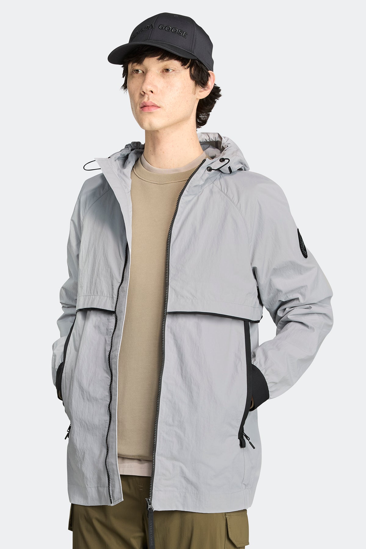 Faber Lightweight Jacket Black Disc - Silverbirch 200 - on_front_open_01