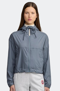 Kaslo Lightweight Cropped Jacket White Disc - Light Ozone Blue 1755 - on_front_01