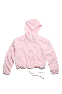 Kaslo Lightweight Cropped Jacket White Disc - Bloom Pink 9846 - off_flat_lay_01