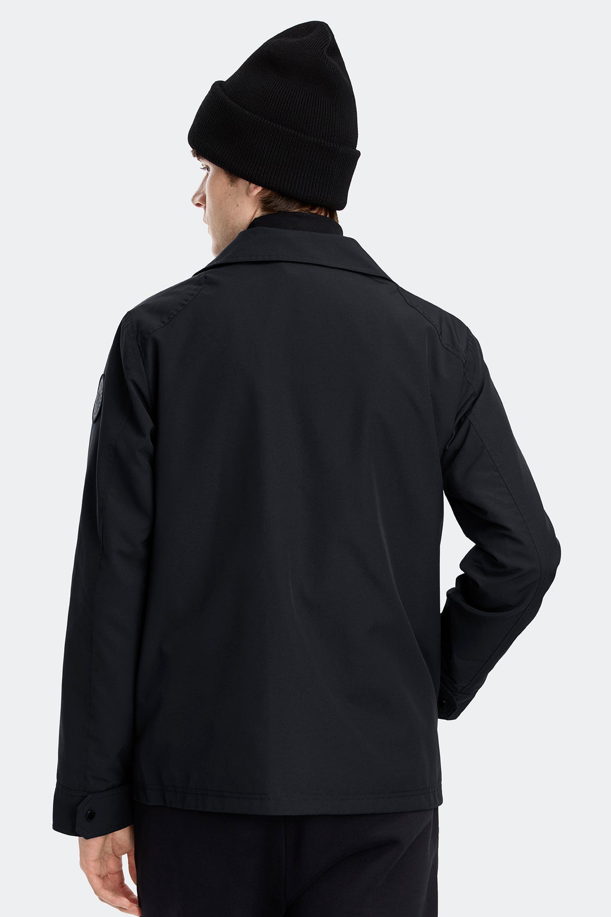 Burnaby Lightweight Chore Coat Black Disc - Black 61 - on_back_01