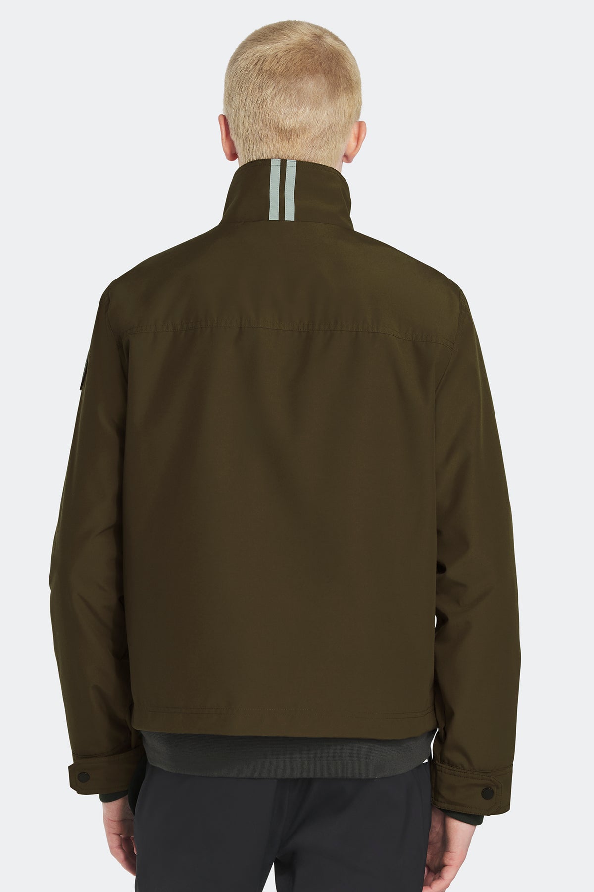 Rosedale Lightweight Jacket Black Disc - Military Green 9049 - on_back_01
