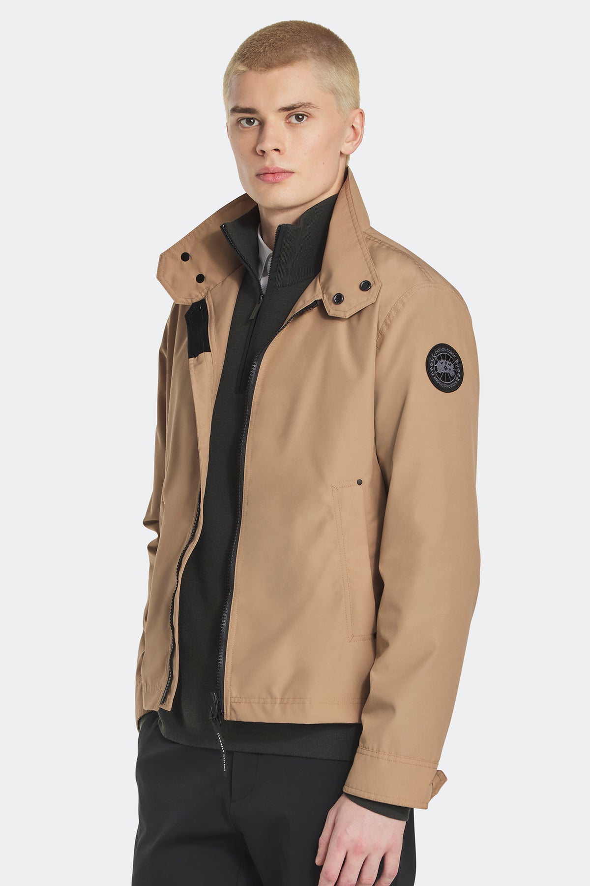 Rosedale Lightweight Jacket Black Disc - Desert Sand 9311 - on_front_open_01